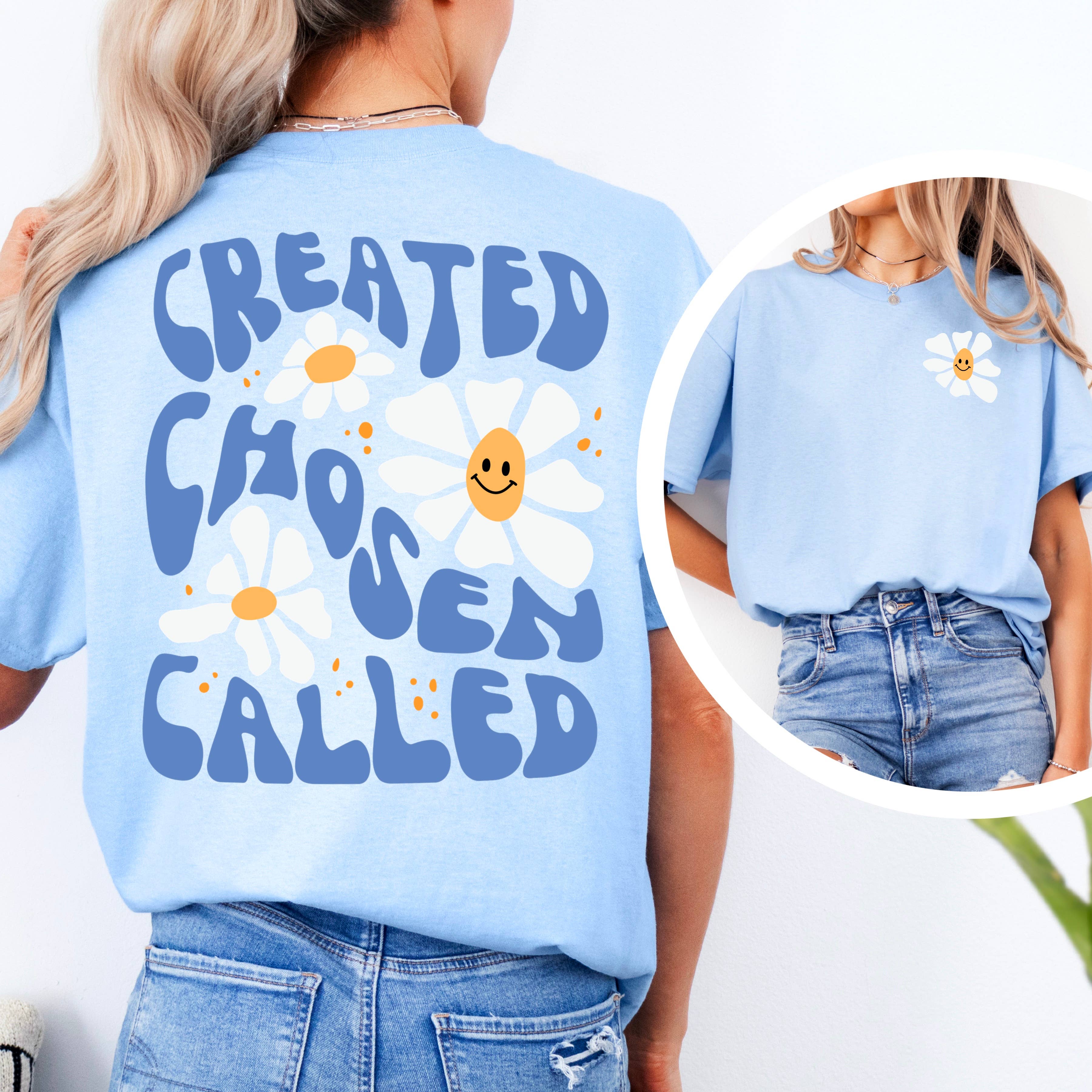 Created Chosen Called Christian Graphic Shirt | Gildan Hoodie, Sweatshirt | PodTeesHub.com