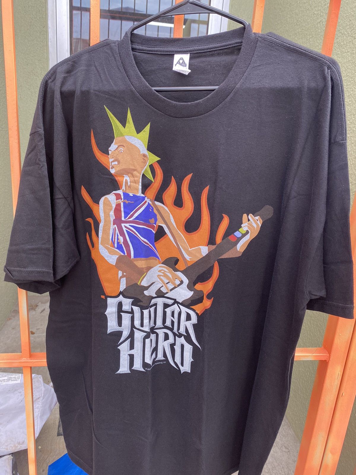 Vintage 2007 Guitar Hero Johnny Flame Shirt Hoodie, Sweatshirt | PodTeesHub.com