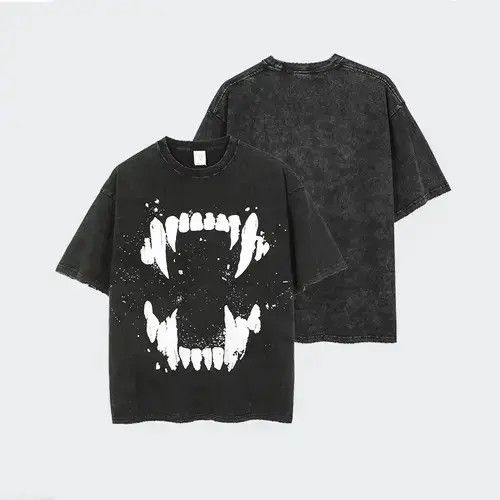 Other Teeth Black Print Graphic Washed Tee T Shirt Hoodie, Sweatshirt | PodTeesHub.com