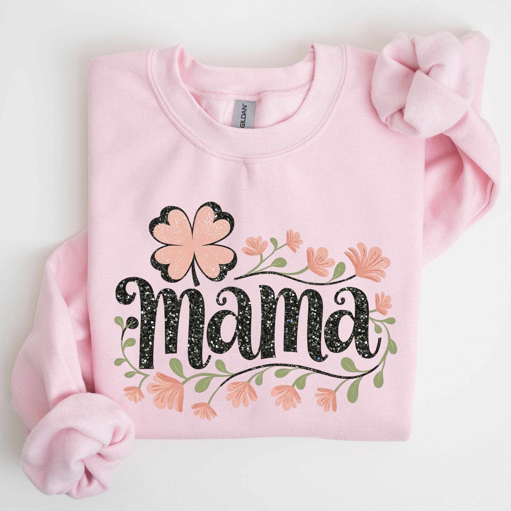 Floral Mama, Shamrock Clover St Patrick's Day Sweatshirt T-Shirts, Hoodie | PodTeesHub.com
