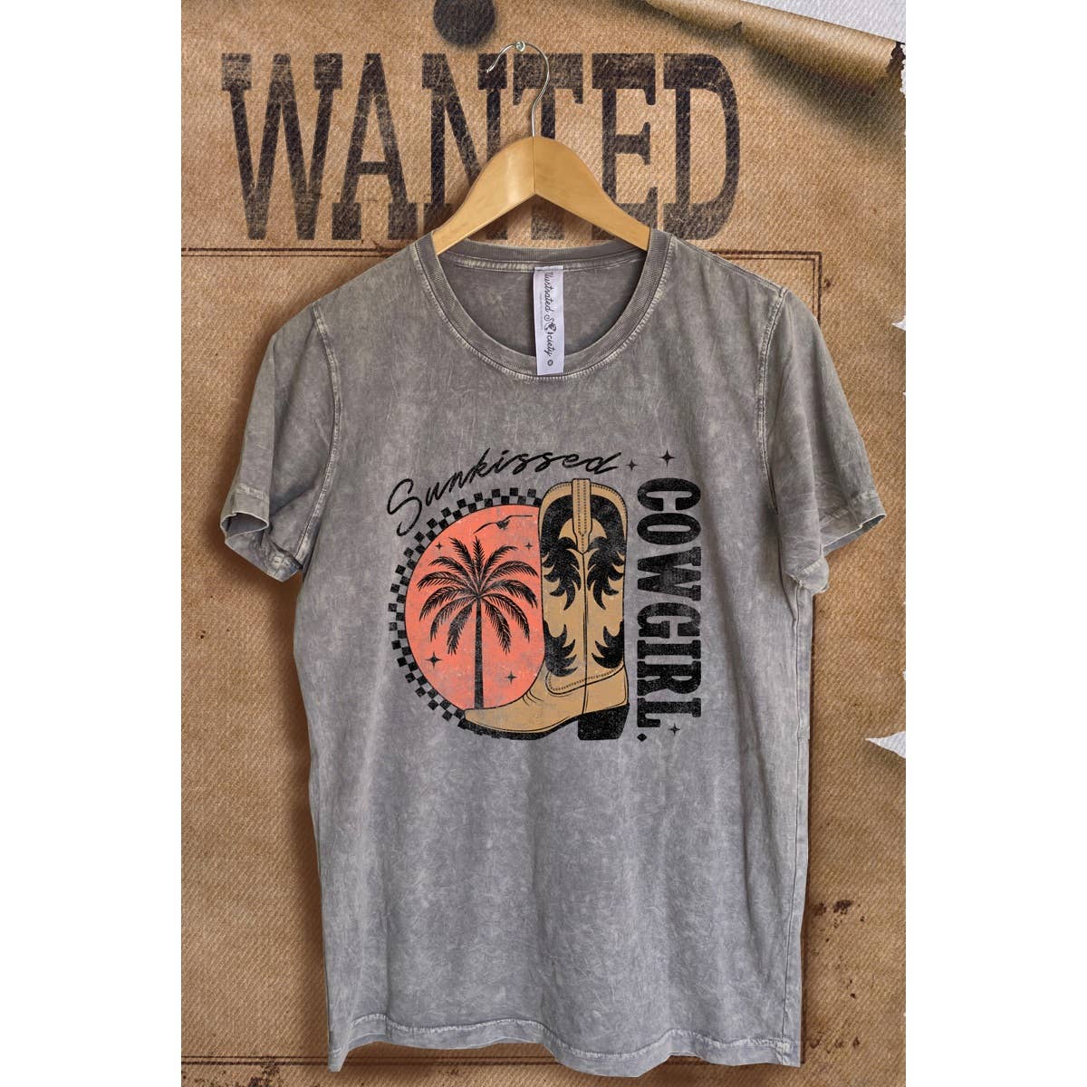 Cowgirl Western  Vintage  Mineral Wash  Graphic  Tee Hoodie, Sweatshirt | PodTeesHub.com