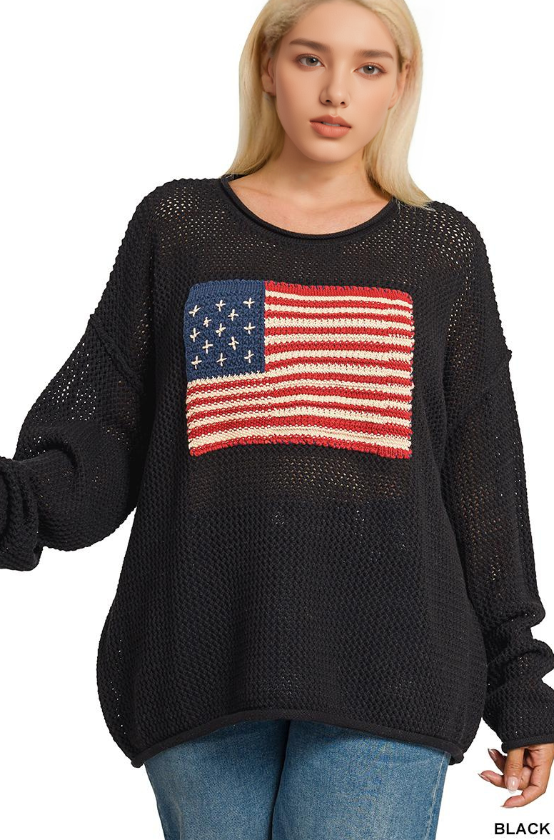 0819 Plus American Flag Crew Neck Sweater SI-28626 T-Shirts, Hoodie, Sweatshirt | PodTeesHub.com