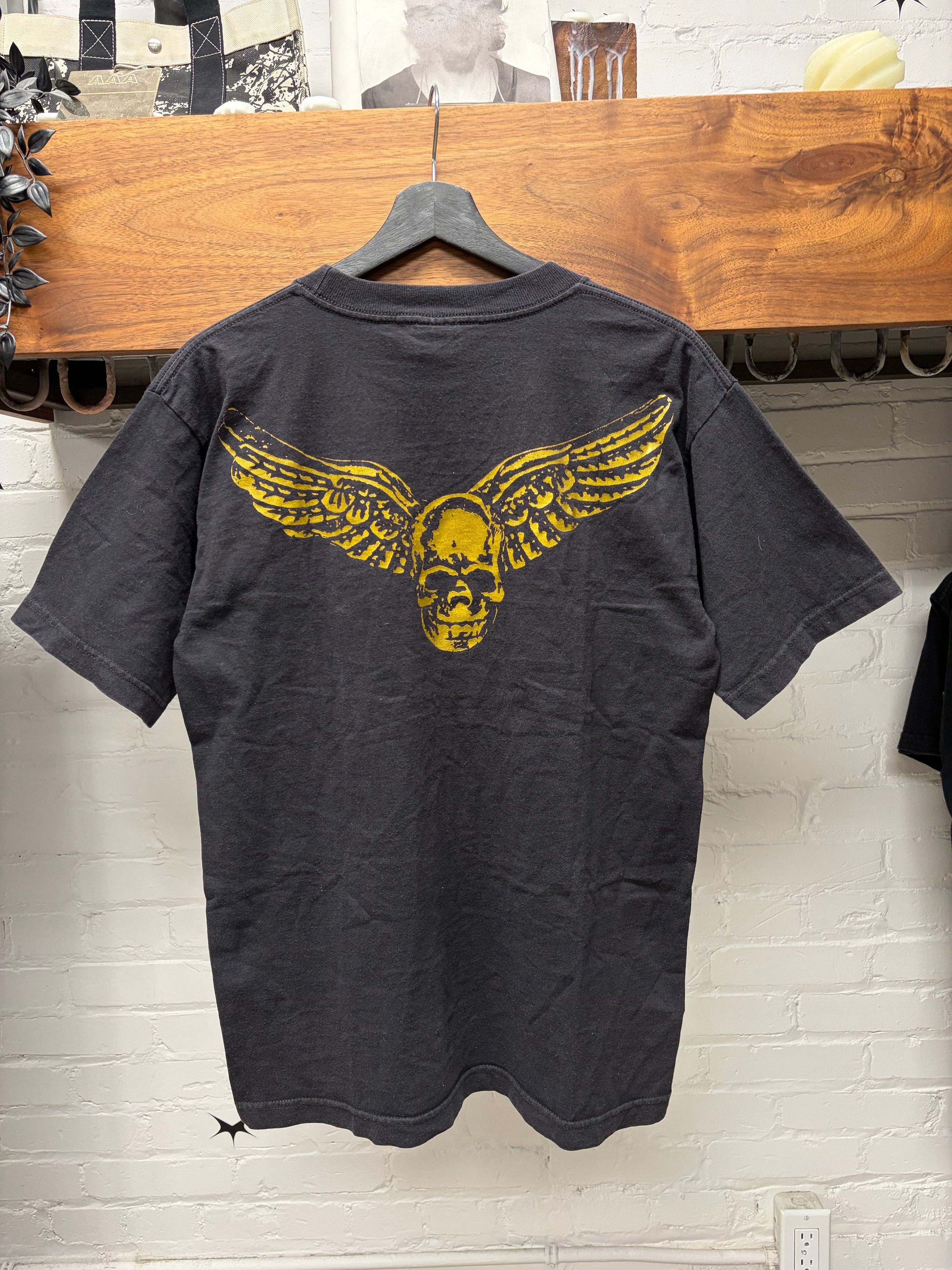 Hearts Vintage Chrome Hearts Foti Wings Gold Skull Logo Black Graphic T Shirt Hoodie, Sweatshirt | PodTeesHub.com