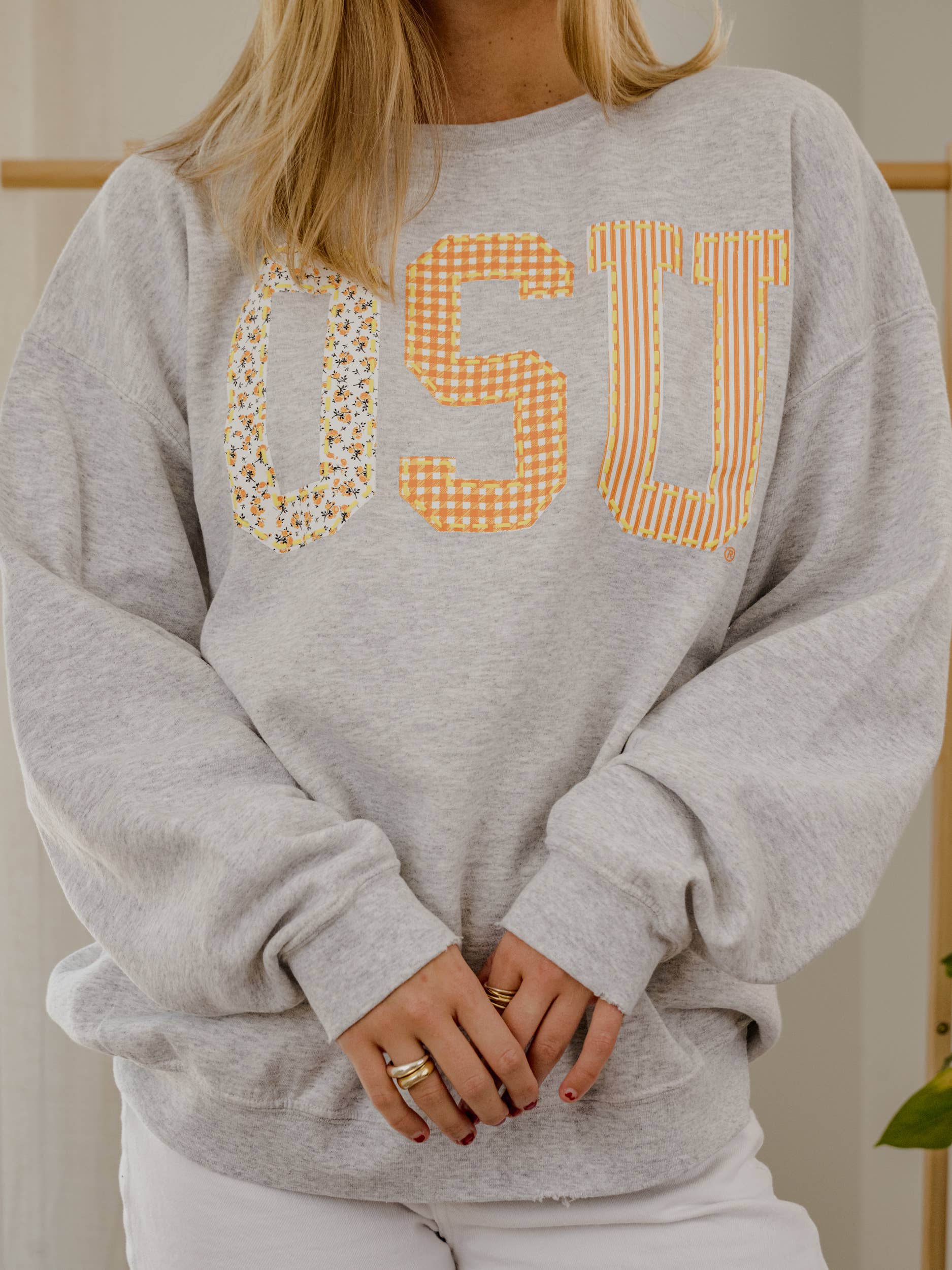 Osu Cowboys Quilted Puff Ink Ash Gray Thrifted Sweatshirt T-Shirts, Hoodie | PodTeesHub.com