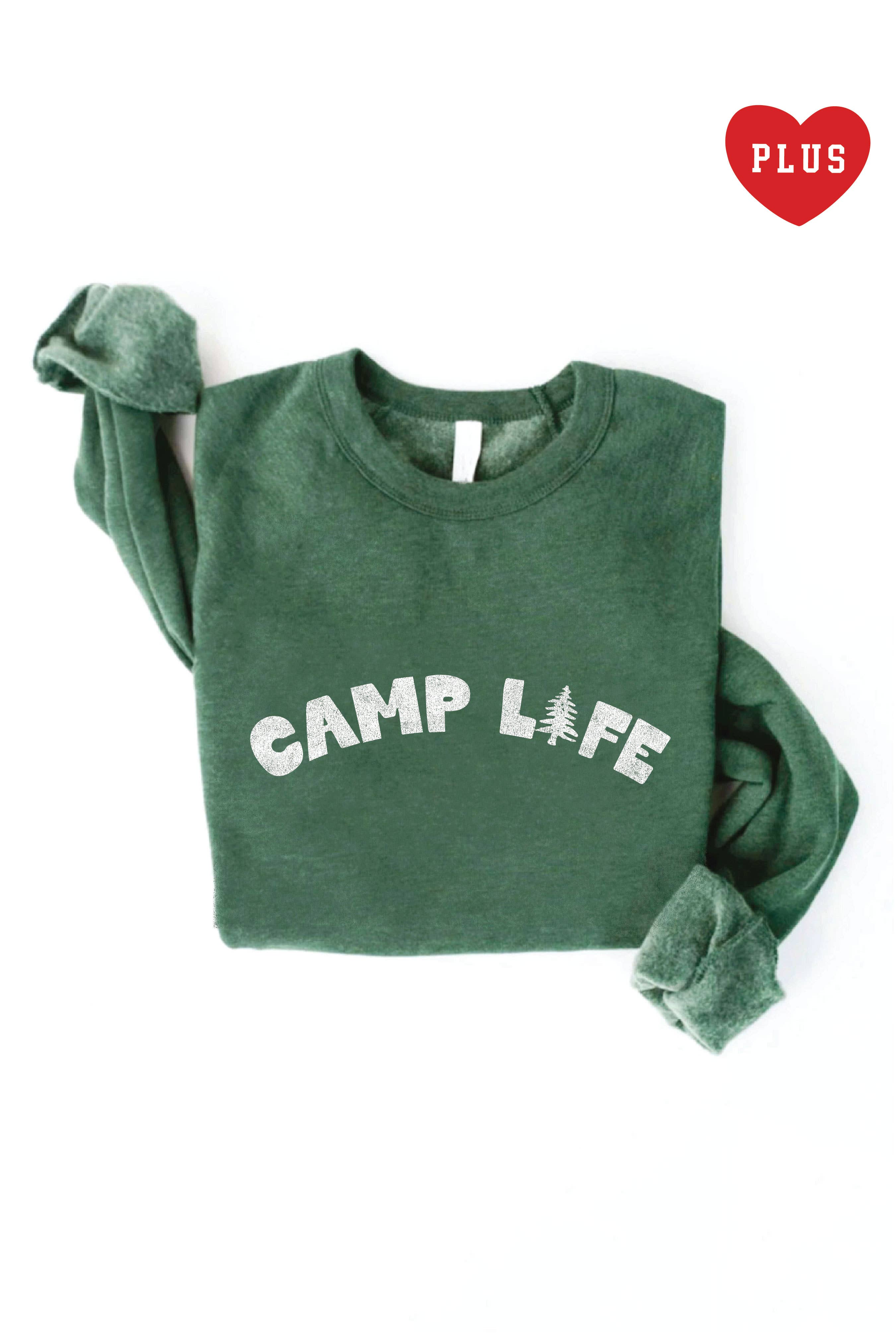 Camp Life   Plus Graphic Sweatshirt T-Shirts, Hoodie | PodTeesHub.com