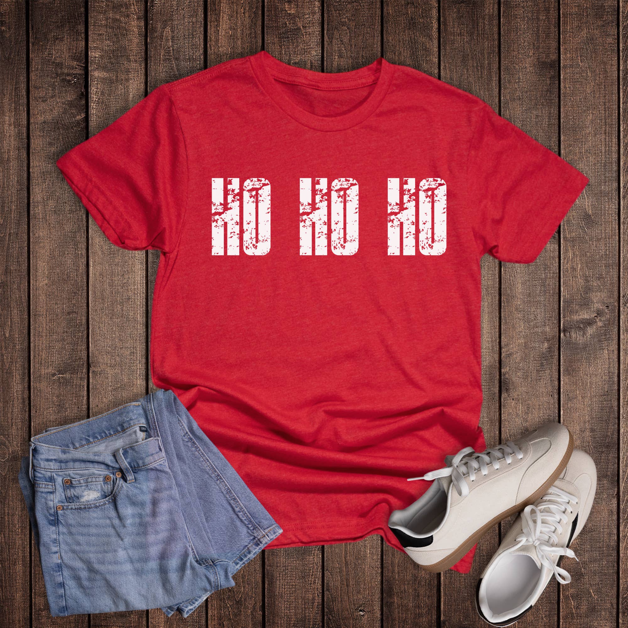 Christmas Block Ho Ho Ho Graphic Tee Hoodie, Sweatshirt | PodTeesHub.com