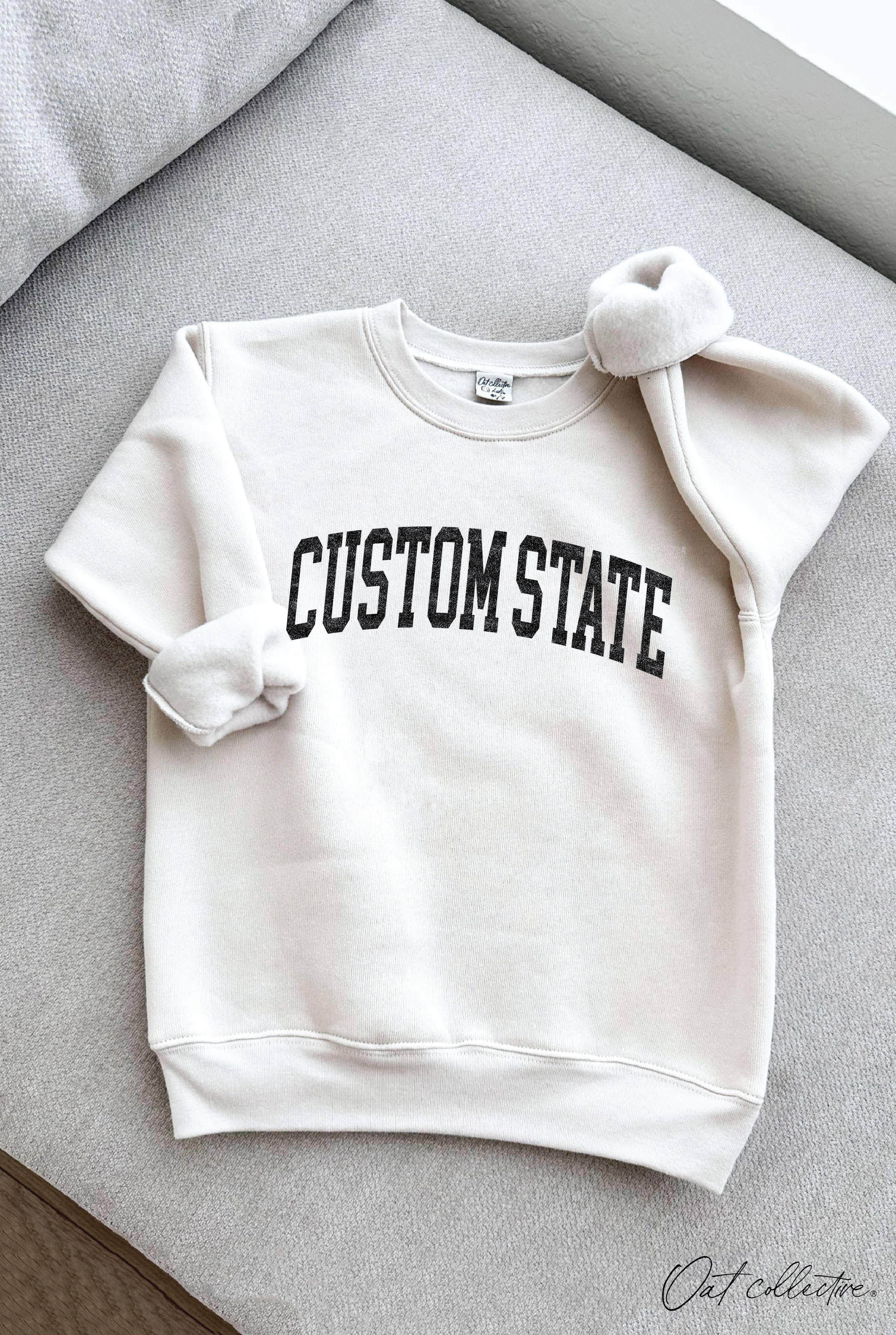 Custom State Youth Graphic Sweatshirt T-Shirts, Hoodie | PodTeesHub.com