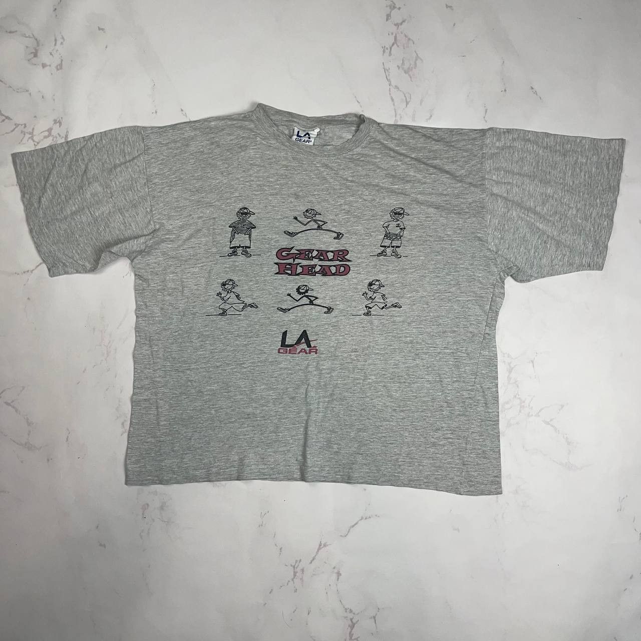 Streetwear X Vintage La Gear Head T Shirt Sz L Hoodie, Sweatshirt | PodTeesHub.com