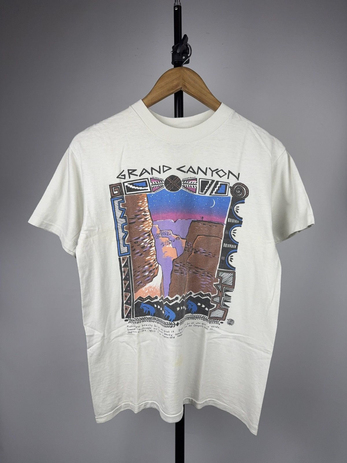 Vintage 90s Retro Grand Canyon Graphic Art Tee Oneita Usa S Hoodie, Sweatshirt | PodTeesHub.com