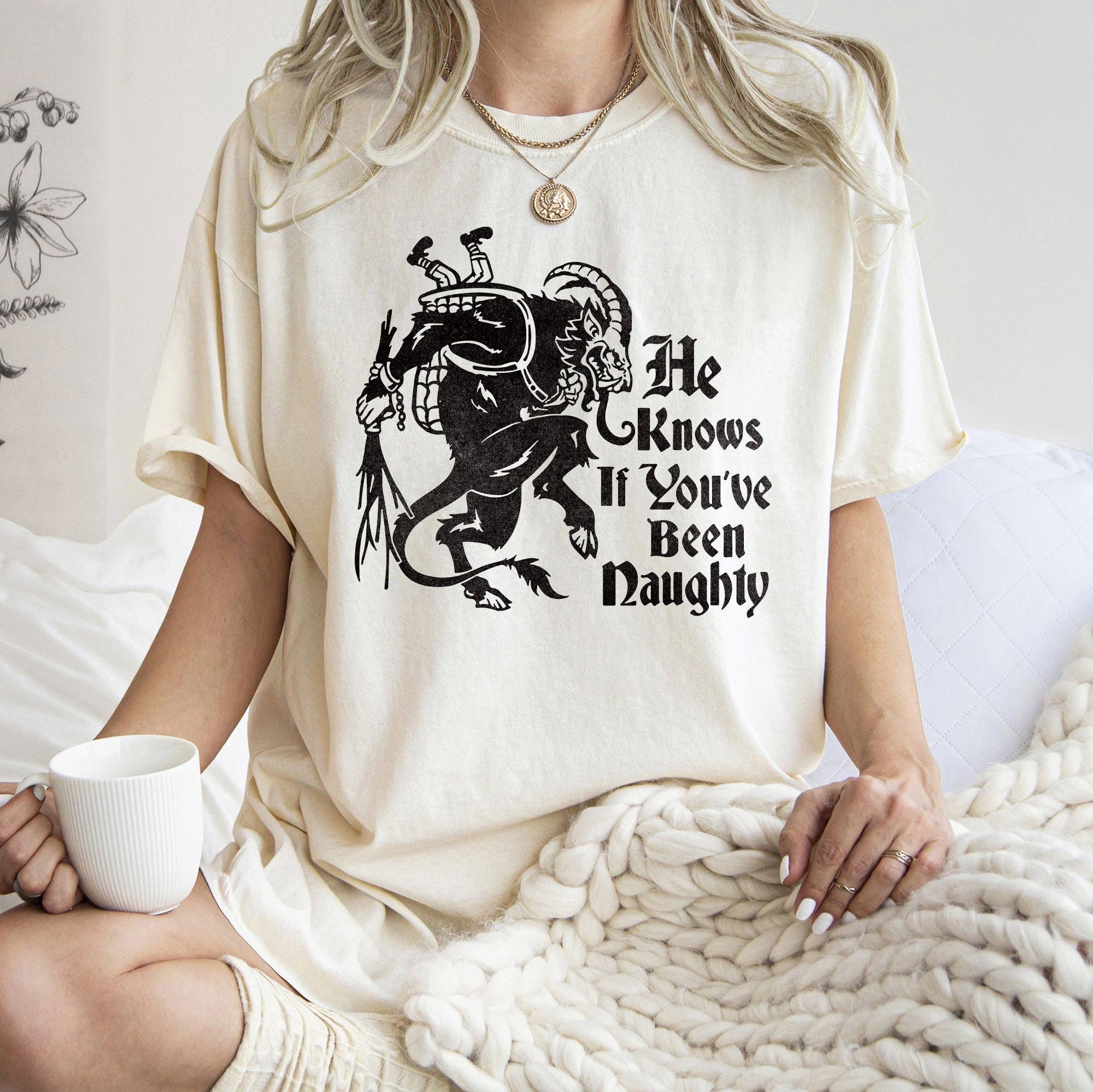 Krampus, Naughty, Santa, Christmas, Nice,, Tshirt Hoodie, Sweatshirt | PodTeesHub.com