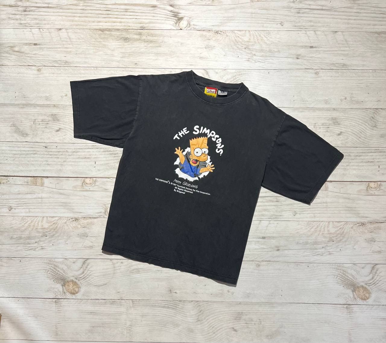Simpsons Vintage The Simpsons 1997s Bart T Shirt Big Logo Size L Hoodie, Sweatshirt | PodTeesHub.com