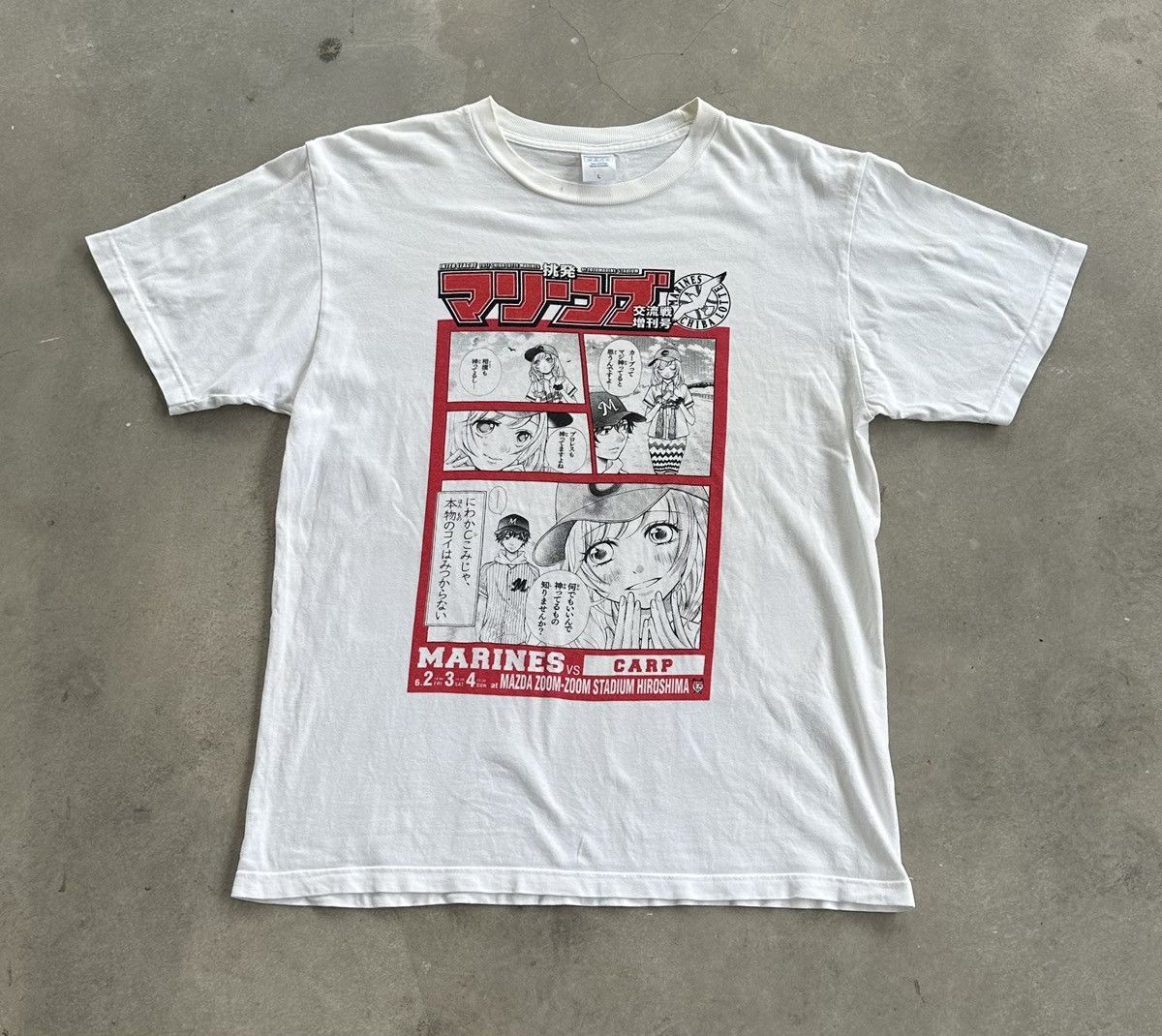 Vintage Anime Carp Chiba Lotte Marines Tee Hoodie, Sweatshirt | PodTeesHub.com