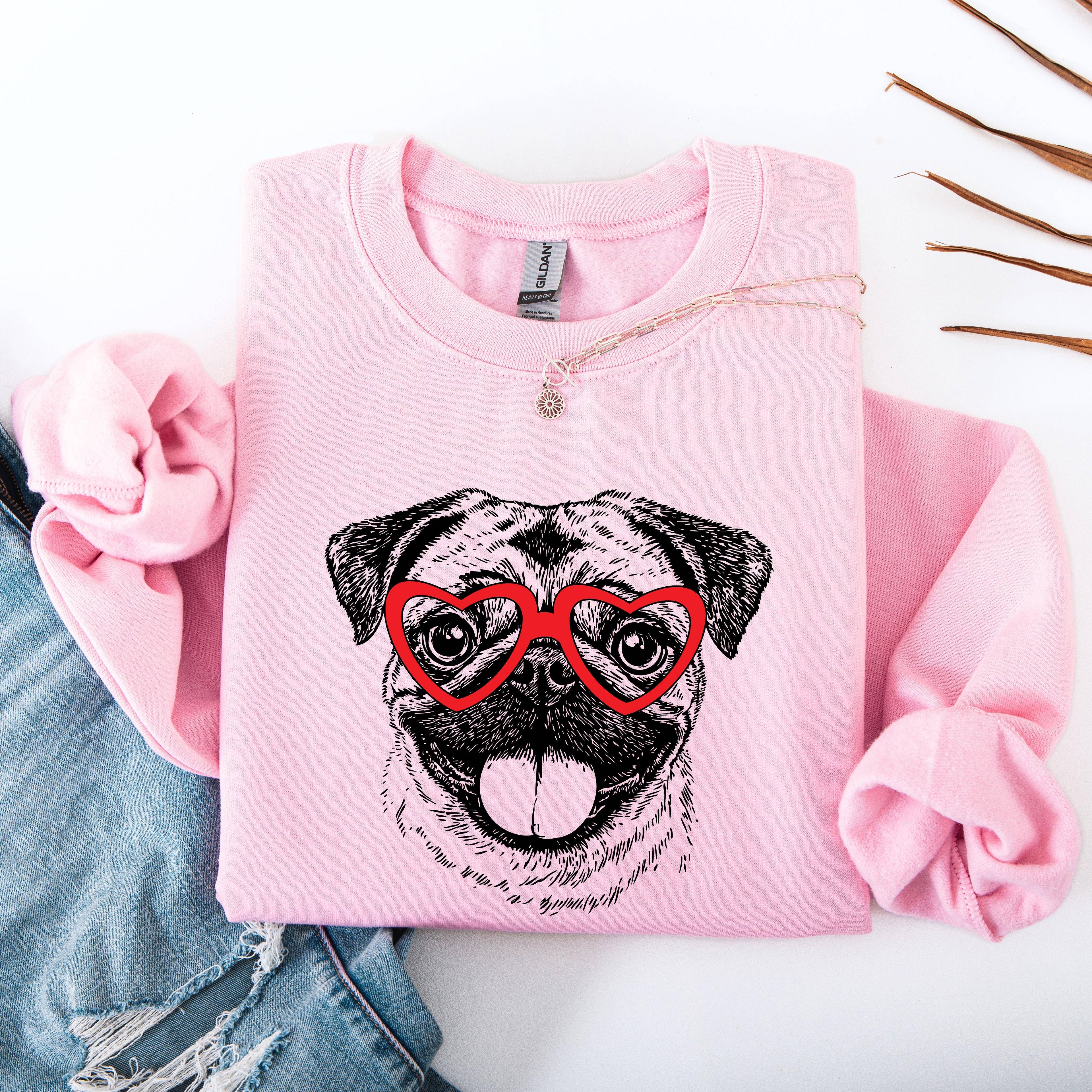Pug, Dog Lover Apparel, Pet, Dog Breed, Cute Sweatshirt T-Shirts, Hoodie | PodTeesHub.com