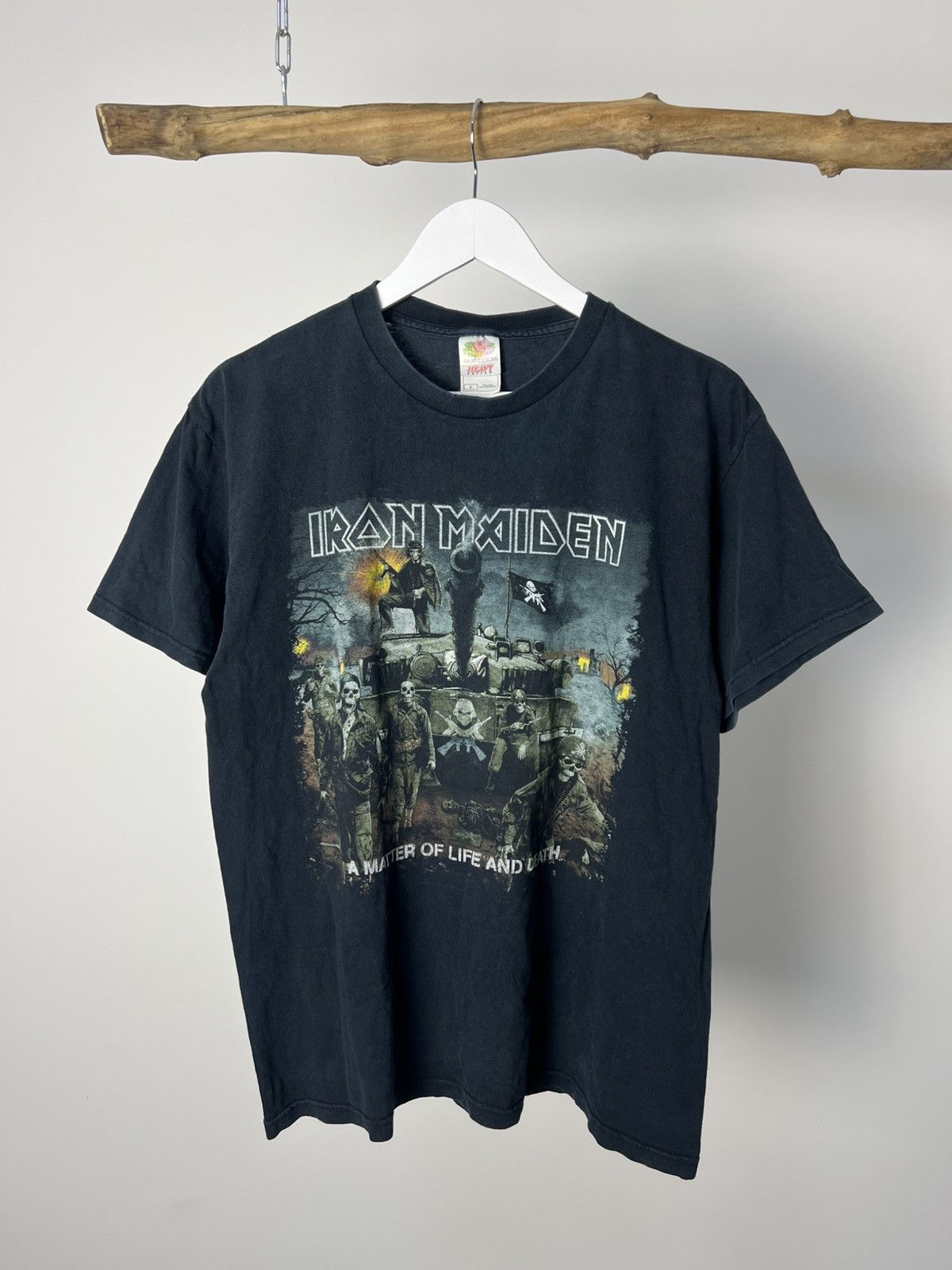 Iron Maiden Vintage 2006 Iron Maiden A Matter Of Life And Death T Shirt Hoodie, Sweatshirt | PodTeesHub.com