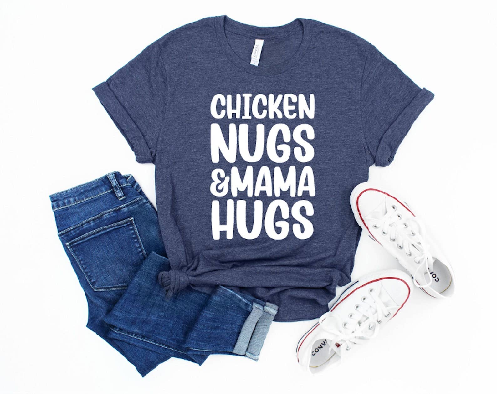 Chicken Nugs & Mama Hugs T-Shirt Hoodie, Sweatshirt | PodTeesHub.com