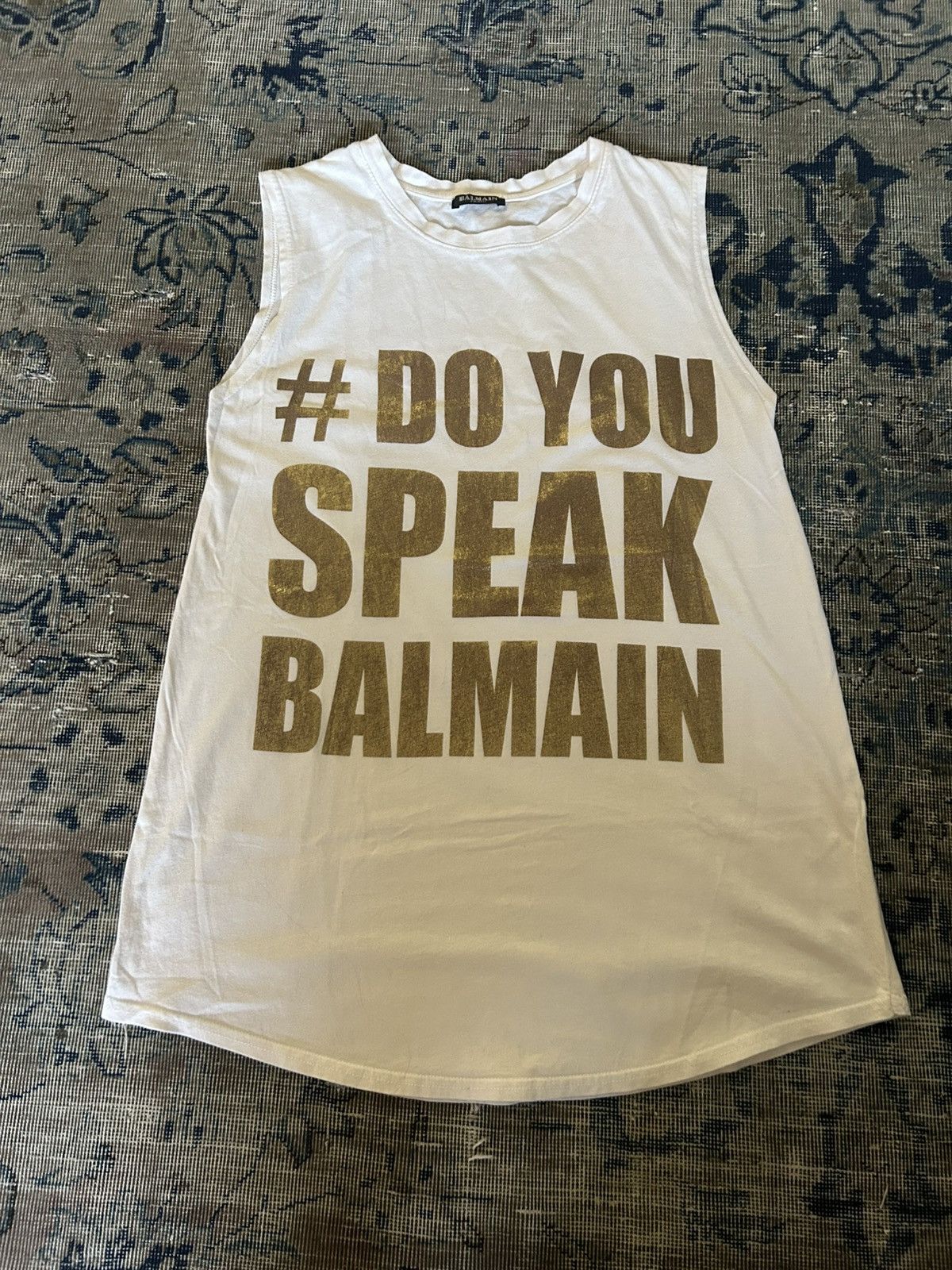 Balmain Doyouspeakbalmain Tanktop T-Shirts, Hoodie, Sweatshirt | PodTeesHub.com