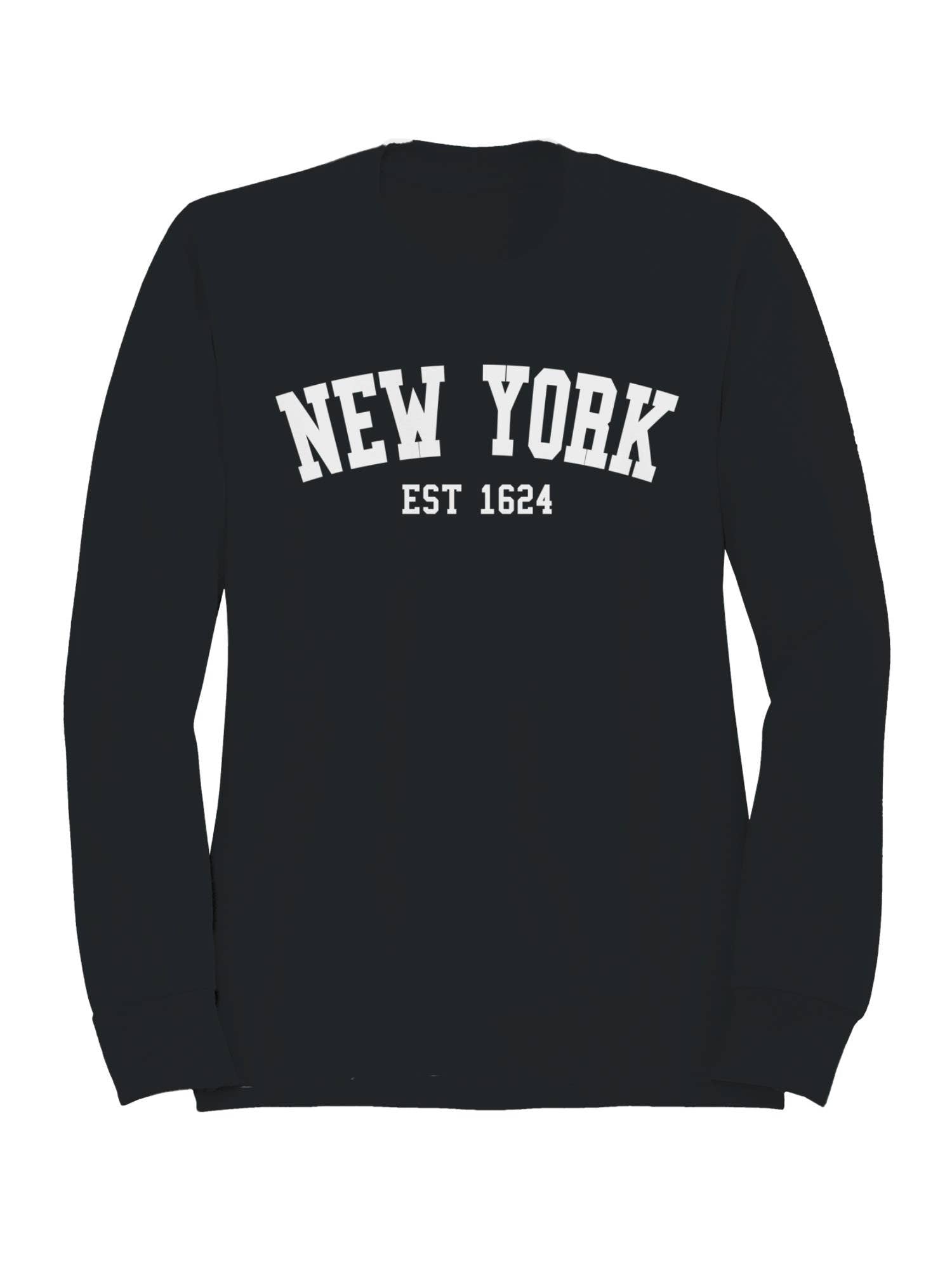 New York Est 1624 Men's Sweatshirt T-Shirts, Hoodie | PodTeesHub.com