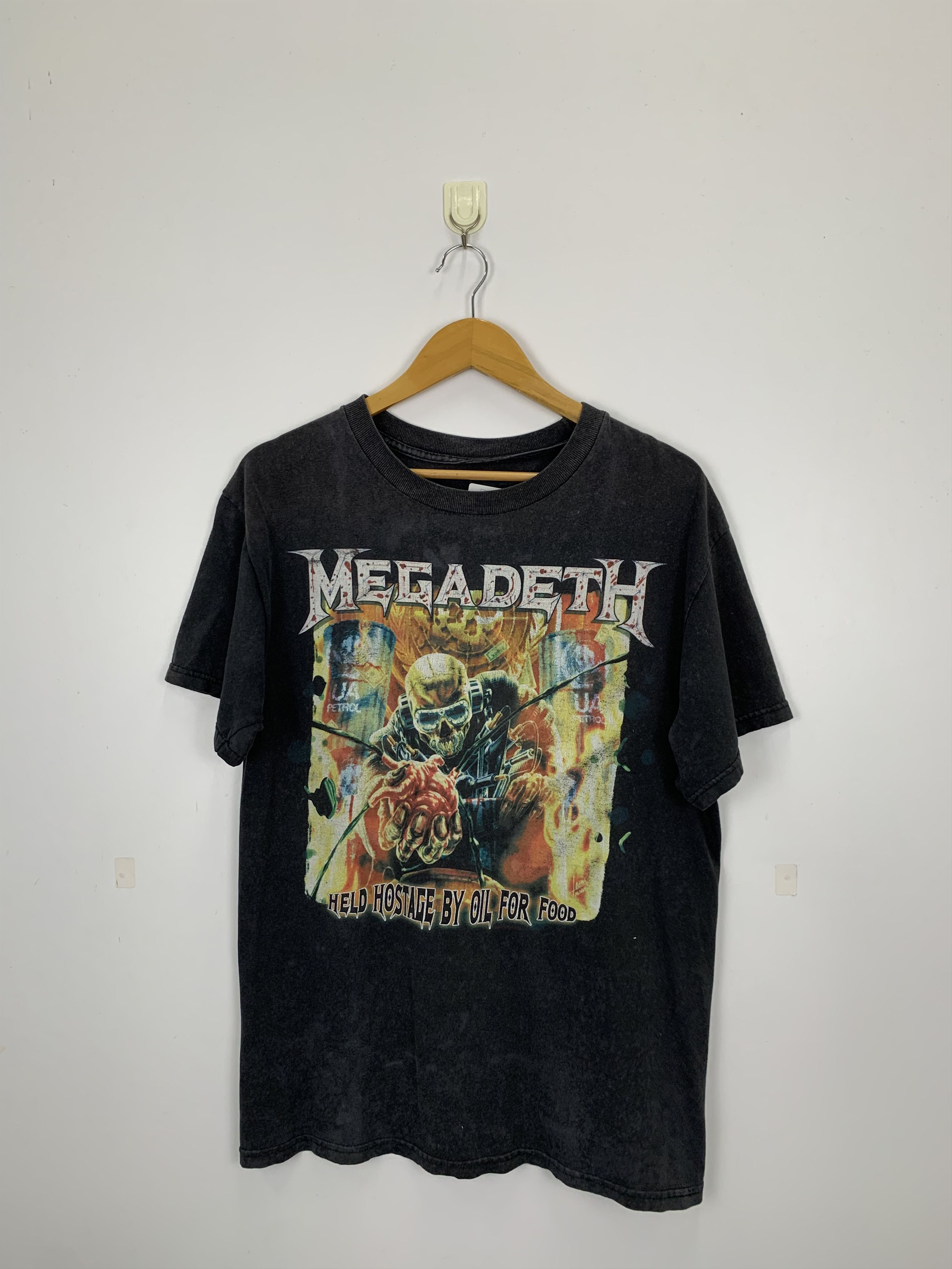 Megadeth X Vintage Vintage 90s Sun Faded Megadeth Band T Shirt Ta0196 Hoodie, Sweatshirt | PodTeesHub.com