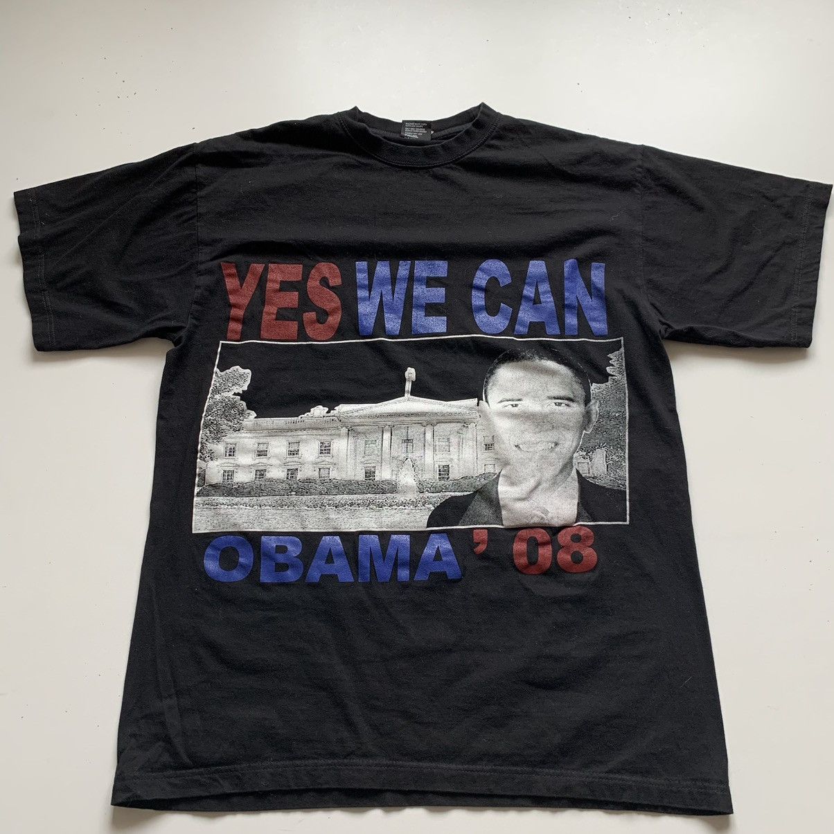 Rap Tees Vintage 2008 President Obama Bootleg Rap Tee Graphic T Shirt Hoodie, Sweatshirt | PodTeesHub.com