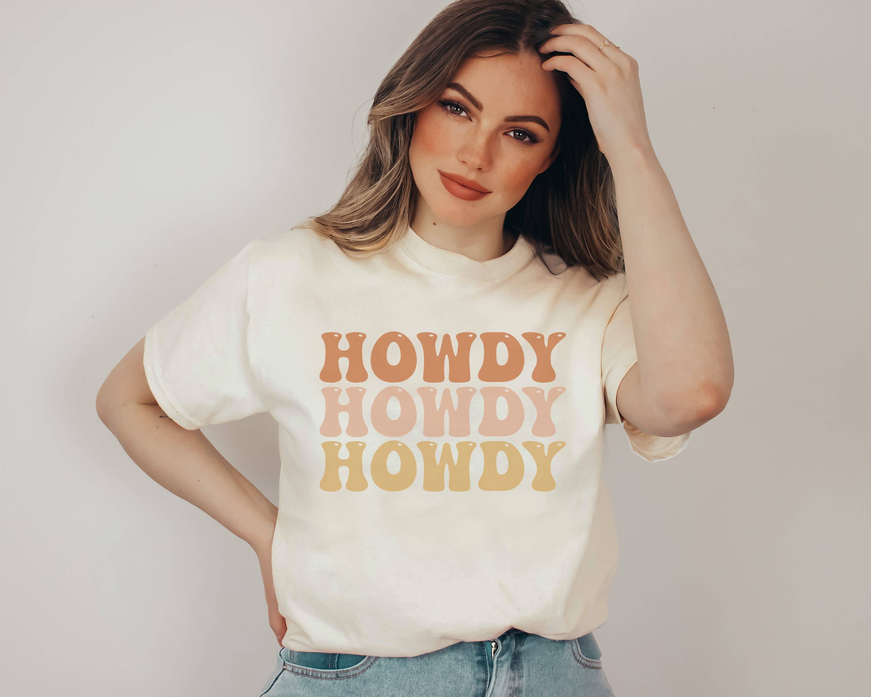 Howdy Graphic Tee Hoodie, Sweatshirt | PodTeesHub.com