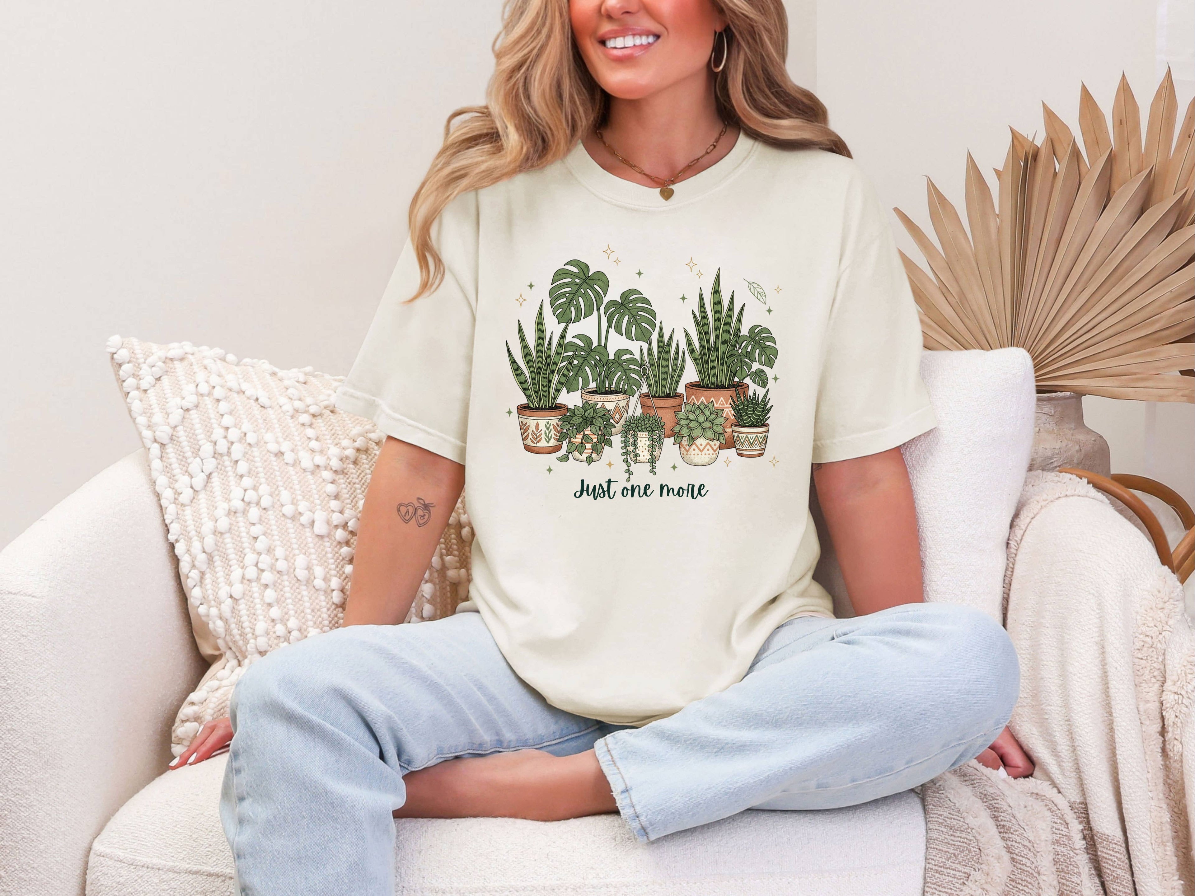 Just One More Plant Shirt Funny Plant Lover T-Shirt Comfort Hoodie, Sweatshirt | PodTeesHub.com