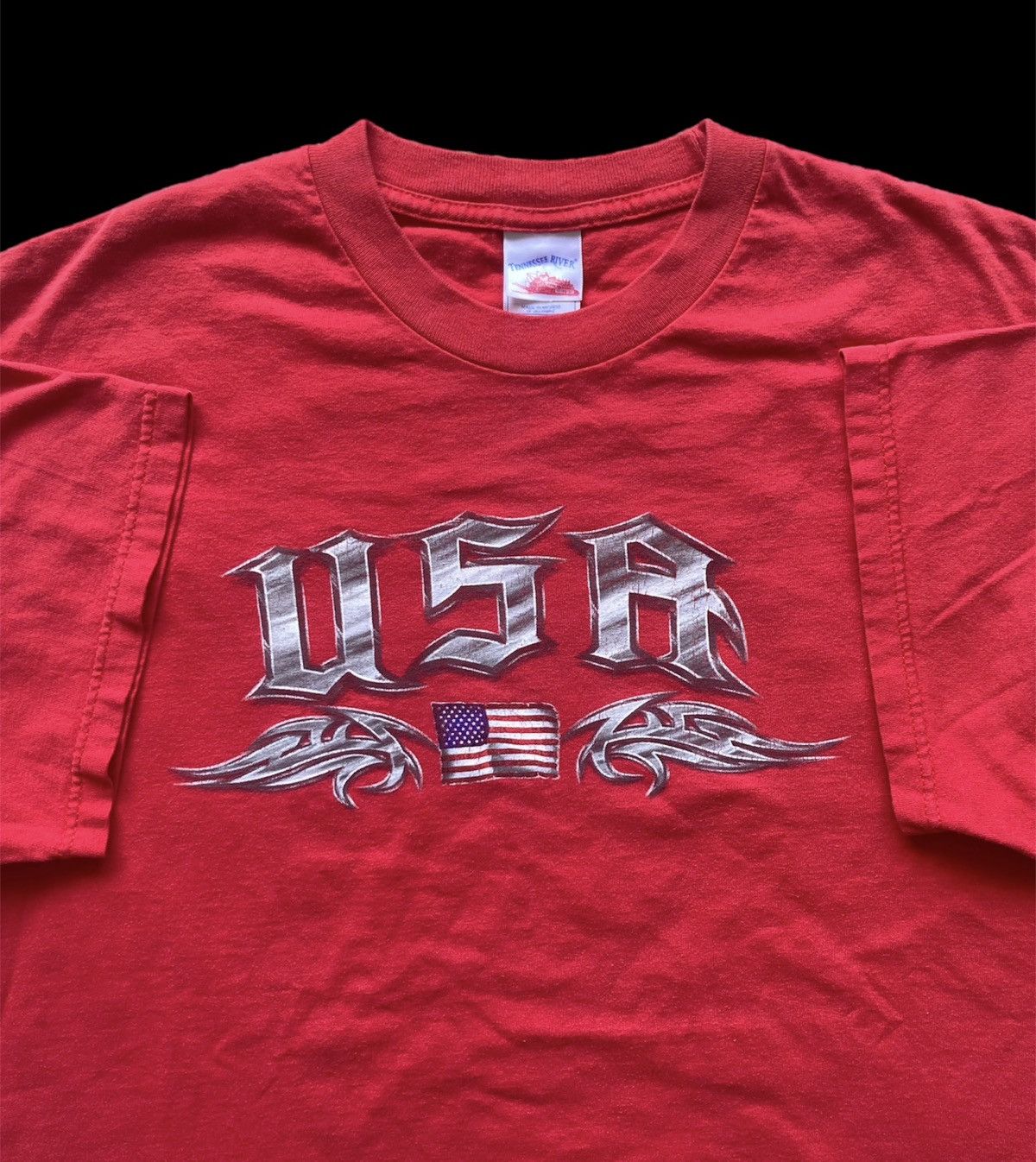 Vintage Y2k Usa Tribal Tee Vtg Jnco Affliction America Art Hoodie, Sweatshirt | PodTeesHub.com