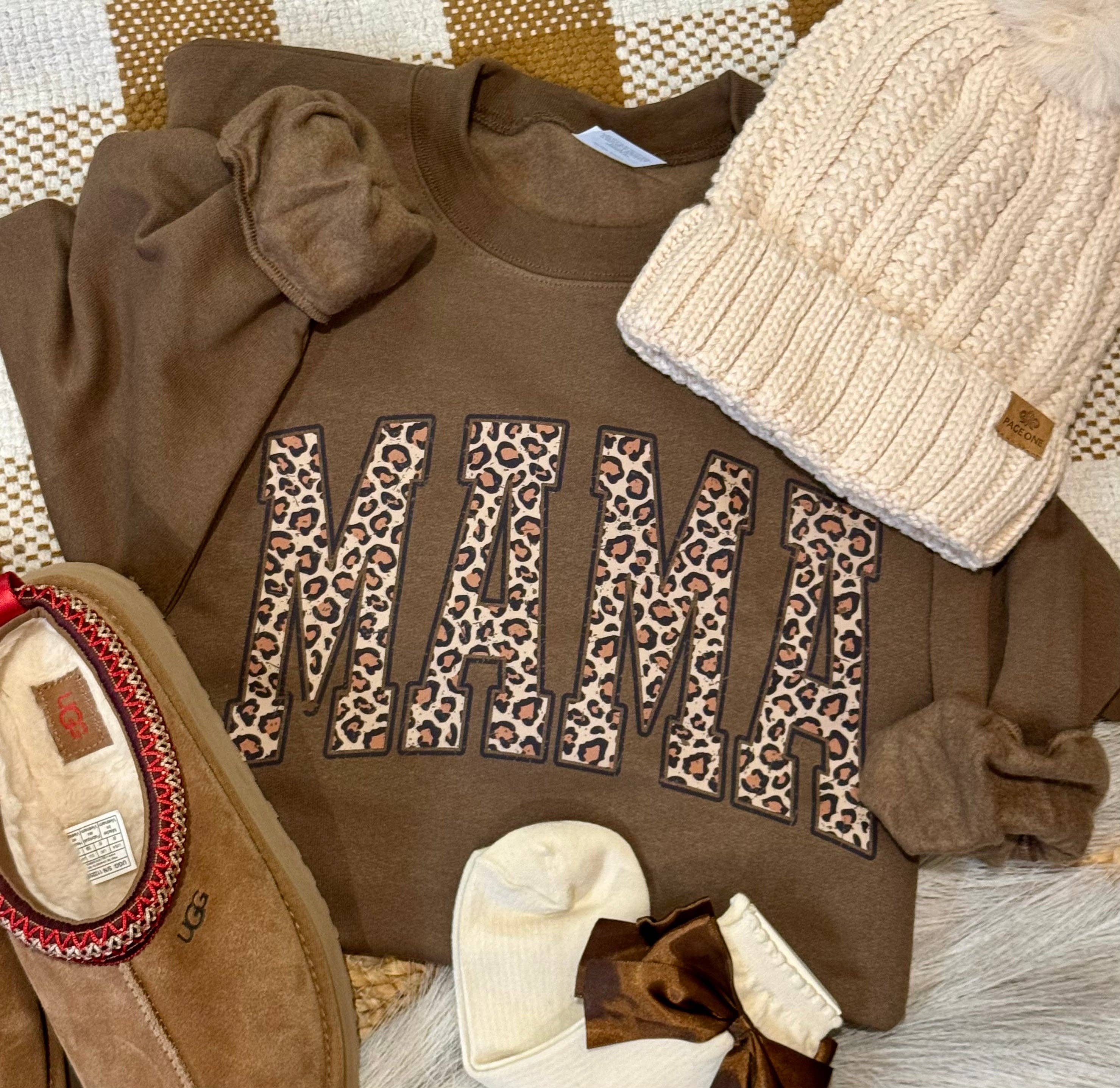 Mama Leopard Name Sweatshirt T-Shirts, Hoodie | PodTeesHub.com