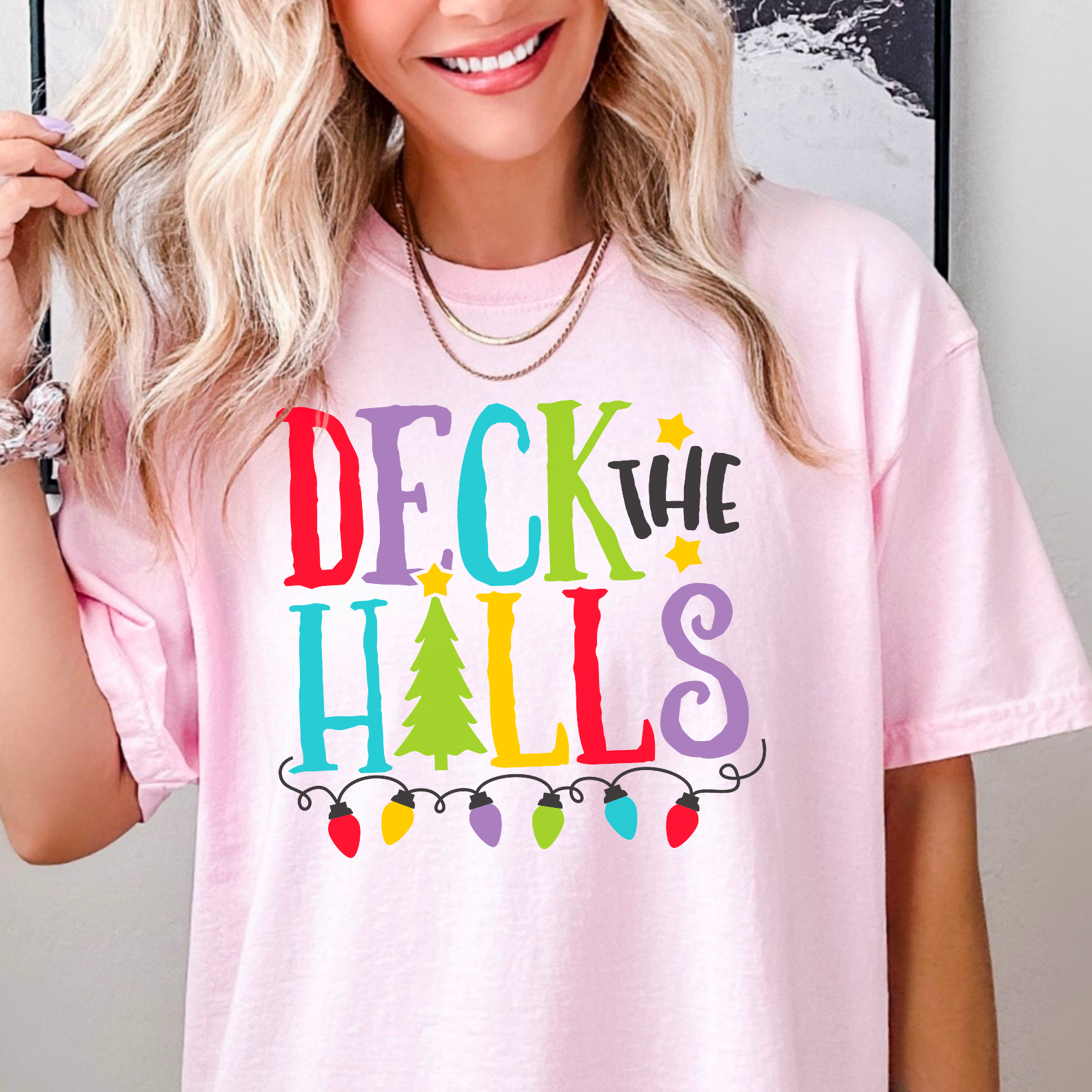 Deck the Halls Christmas Graphic Tee Hoodie, Sweatshirt | PodTeesHub.com