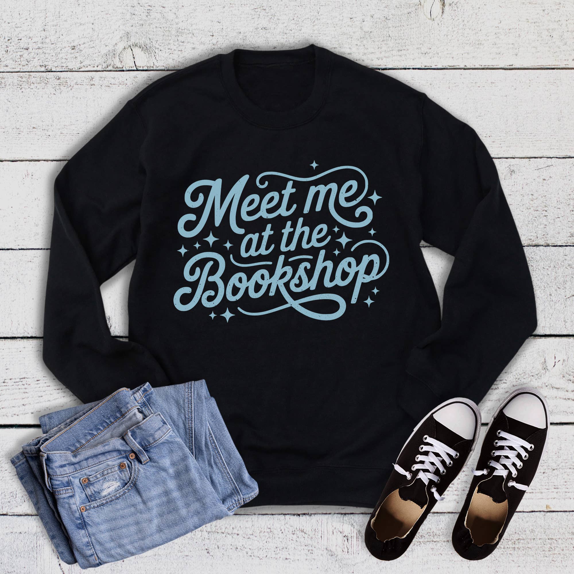 Books Reading Meet Me At the Bookshop Sweatshirt T-Shirts, Hoodie | PodTeesHub.com