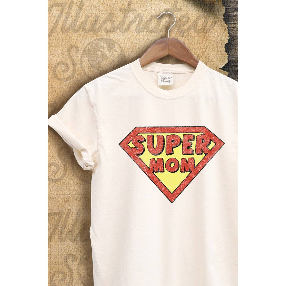 Super Mom  Vintage Graphic  Tee Hoodie, Sweatshirt | PodTeesHub.com