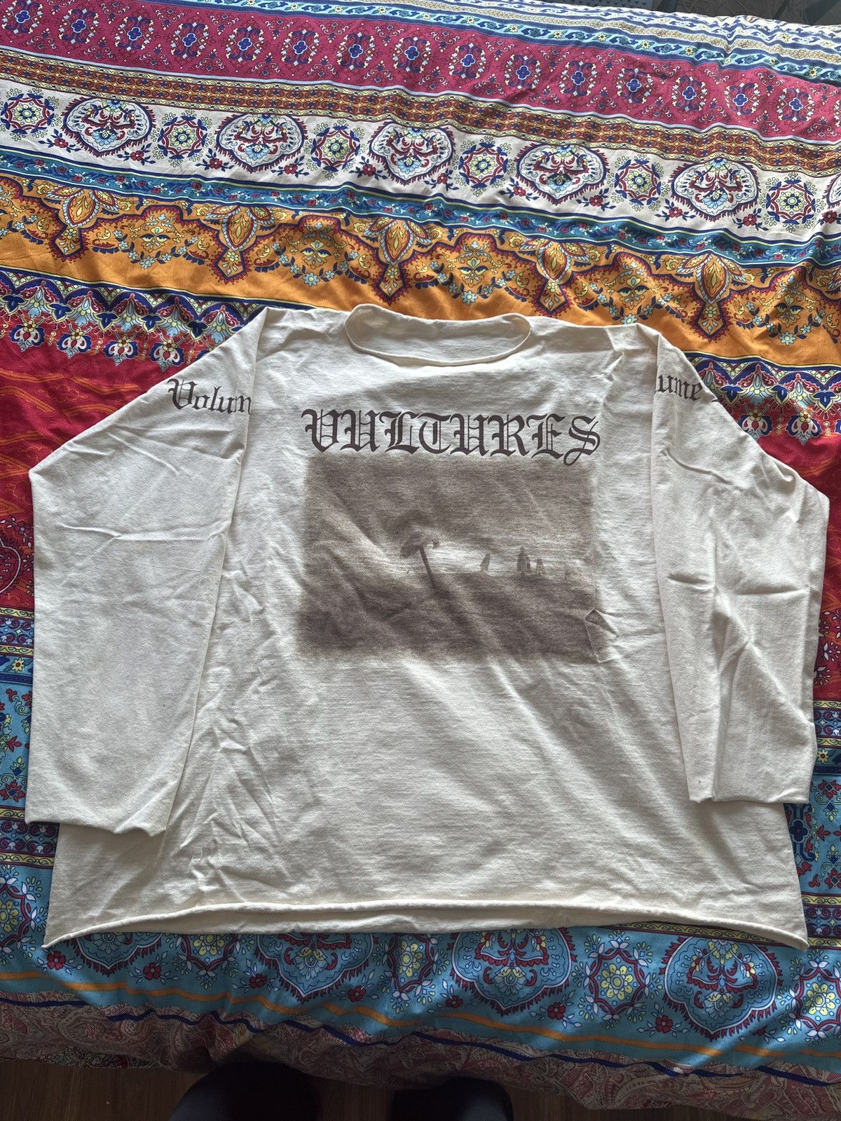 Kanye West Vultures Long Sleeve T Shirt Size 2 Hoodie, Sweatshirt | PodTeesHub.com