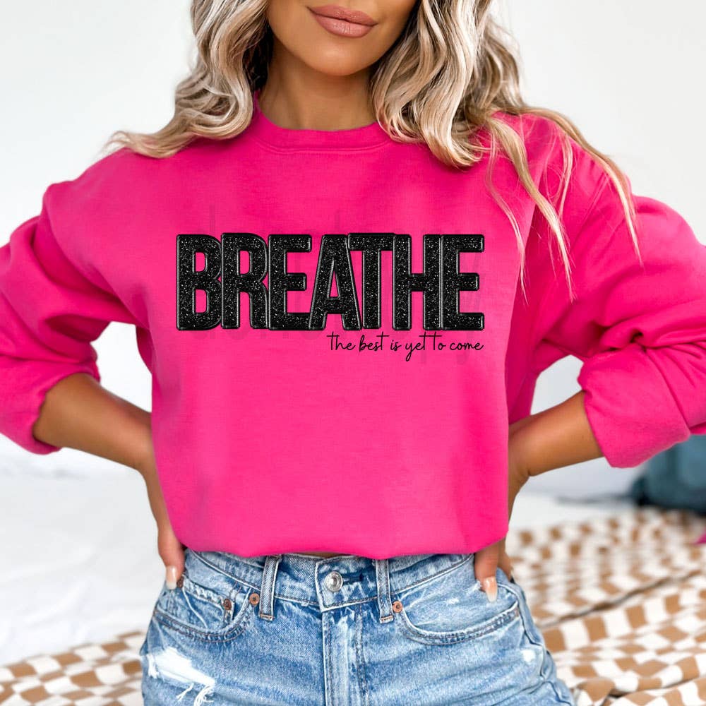 Breathe Faux Embroidery Heliconia Sweatshirt T-Shirts, Hoodie | PodTeesHub.com