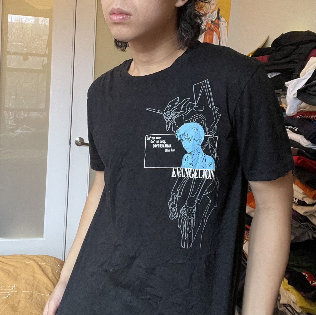 Japanese Brand Vintage Neon Genesis Evangelion Anime Tee Shirt M Hoodie, Sweatshirt | PodTeesHub.com
