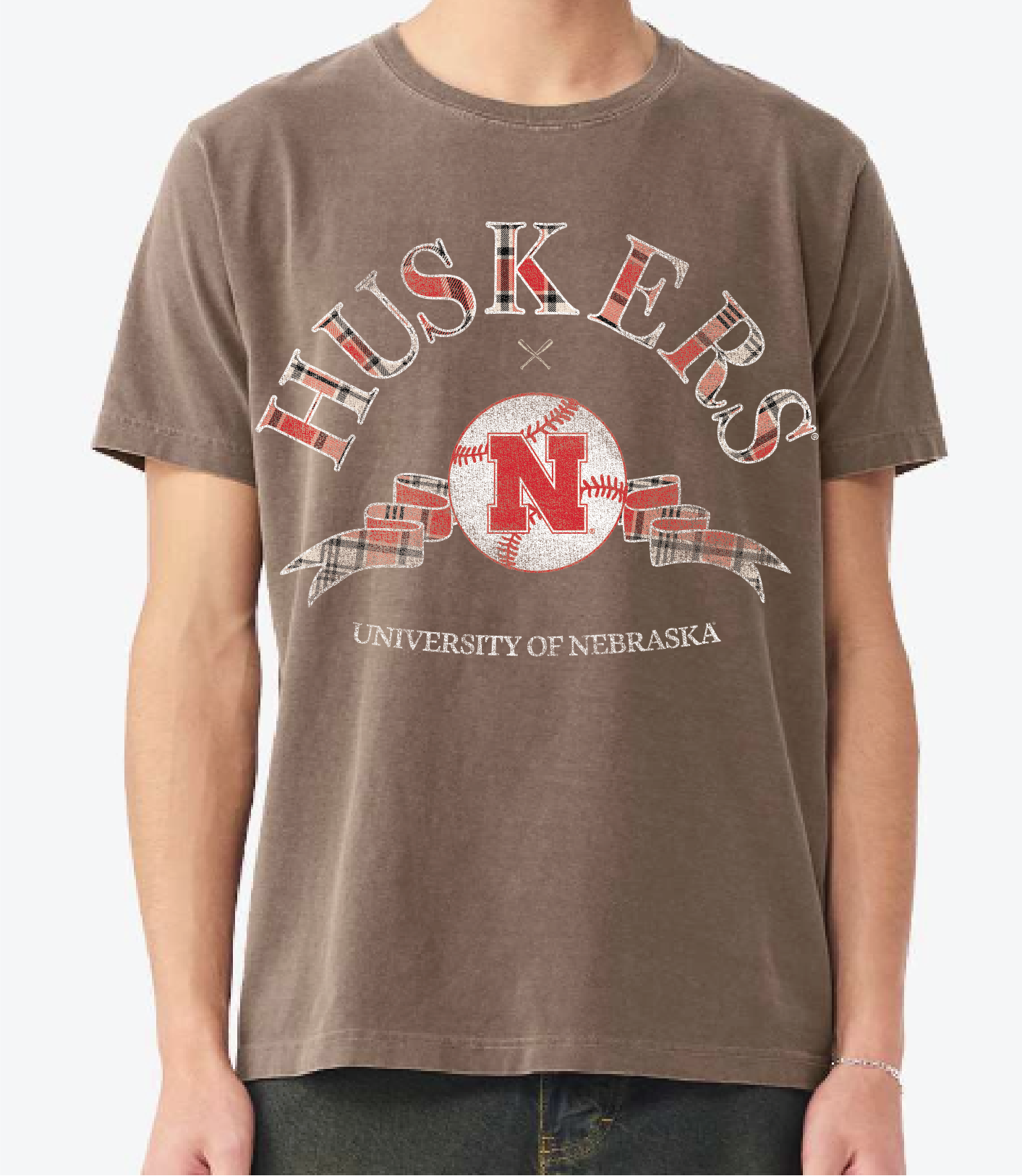 Nebraska Huskers Heritage Baseball Brown Cc Tee Hoodie, Sweatshirt | PodTeesHub.com