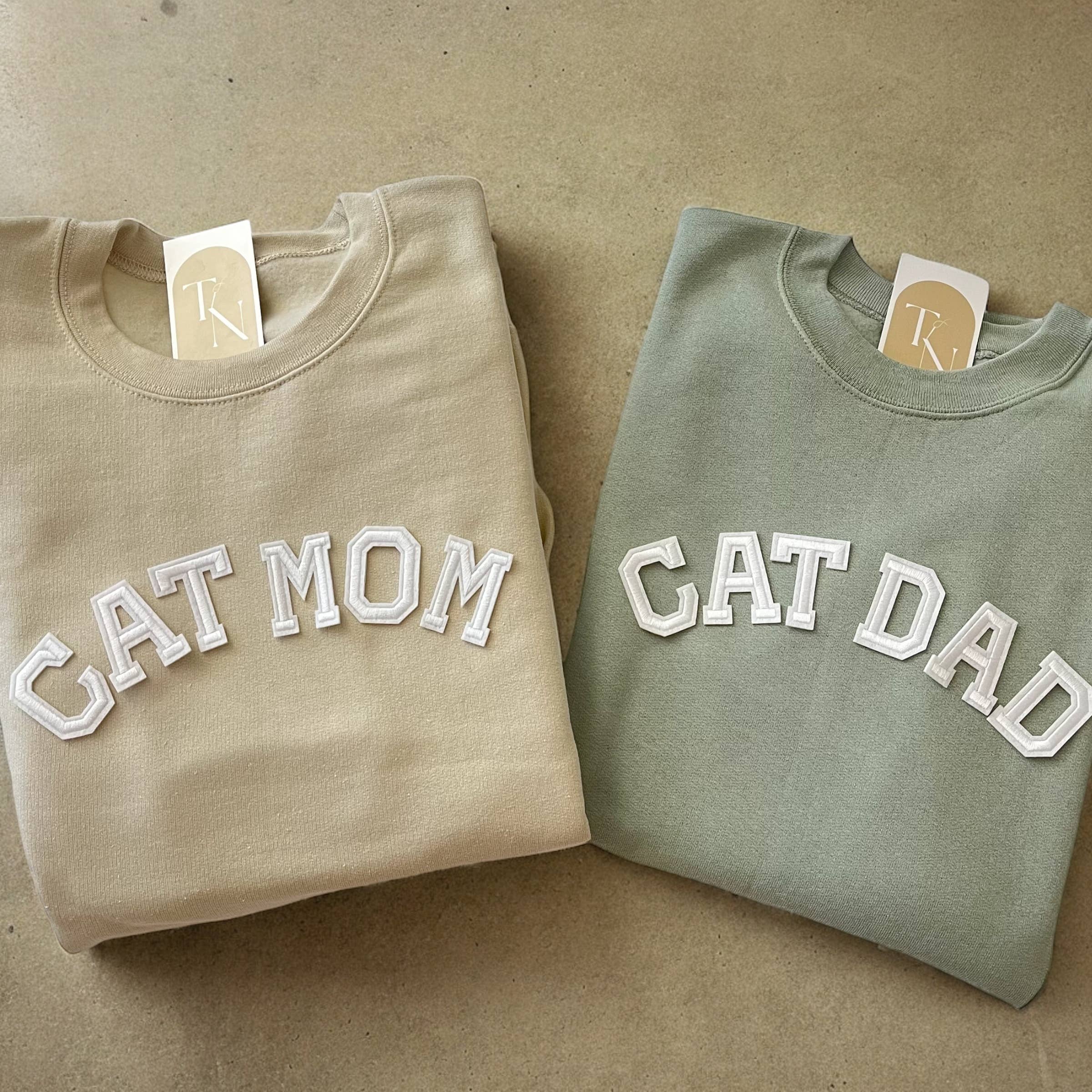 Cat Mom Sweatshirt | Cat Dad Sweatshirt T-Shirts, Hoodie | PodTeesHub.com