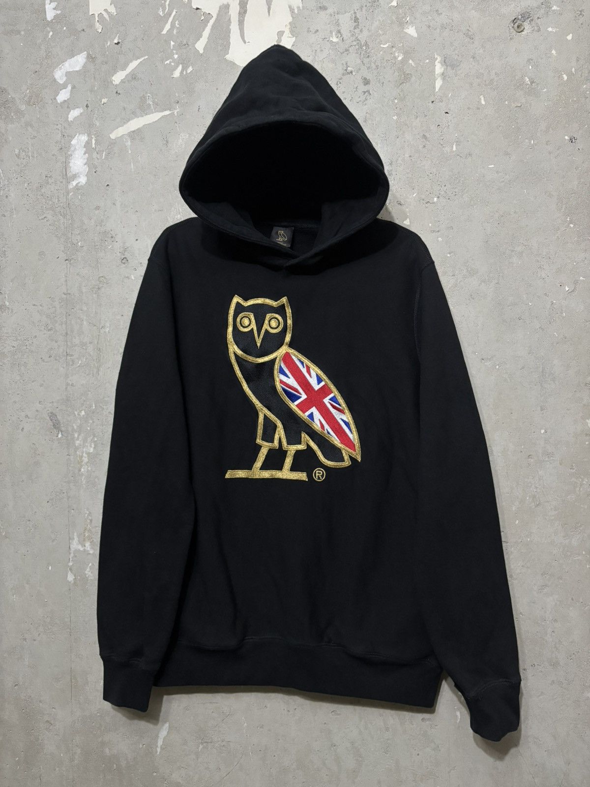 Drake Ovo Og Gold Owl Usa Hoodie Black Embroidered T-Shirts, Sweatshirt | PodTeesHub.com