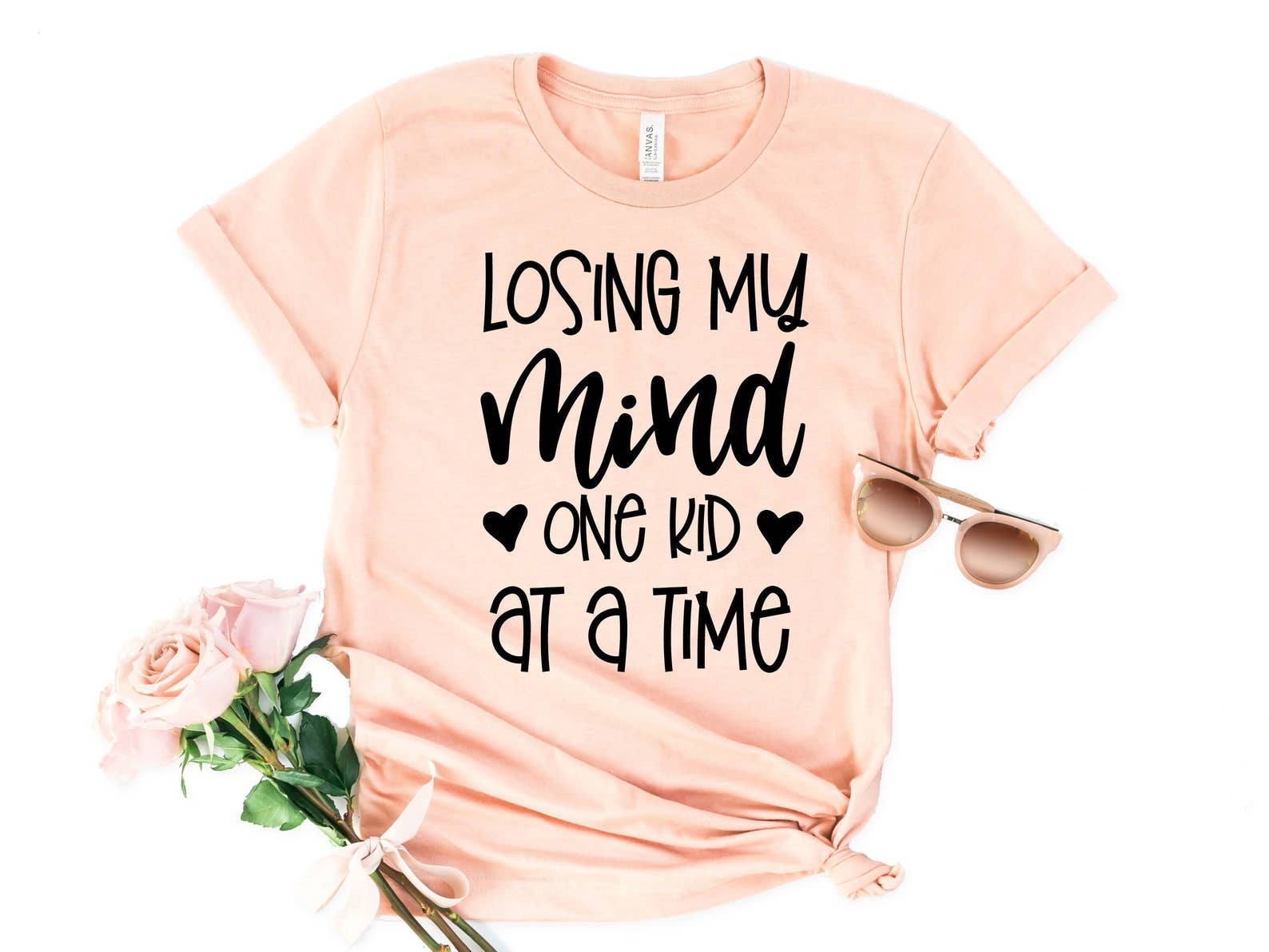 Loosing My Mind One Kid At A Time T-Shirt Hoodie, Sweatshirt | PodTeesHub.com