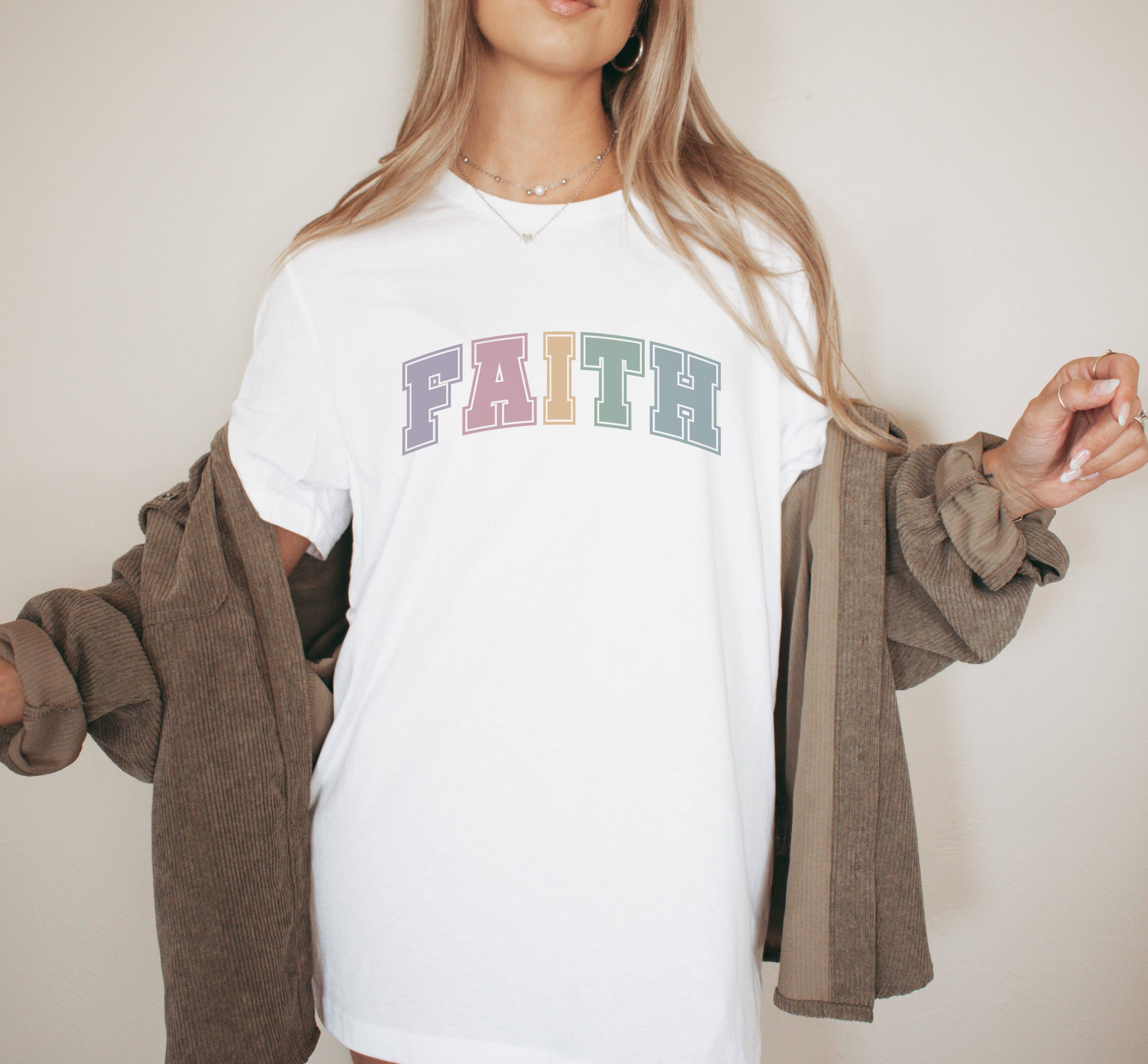 College Block Faith Religious Graphic Tee Hoodie, Sweatshirt | PodTeesHub.com