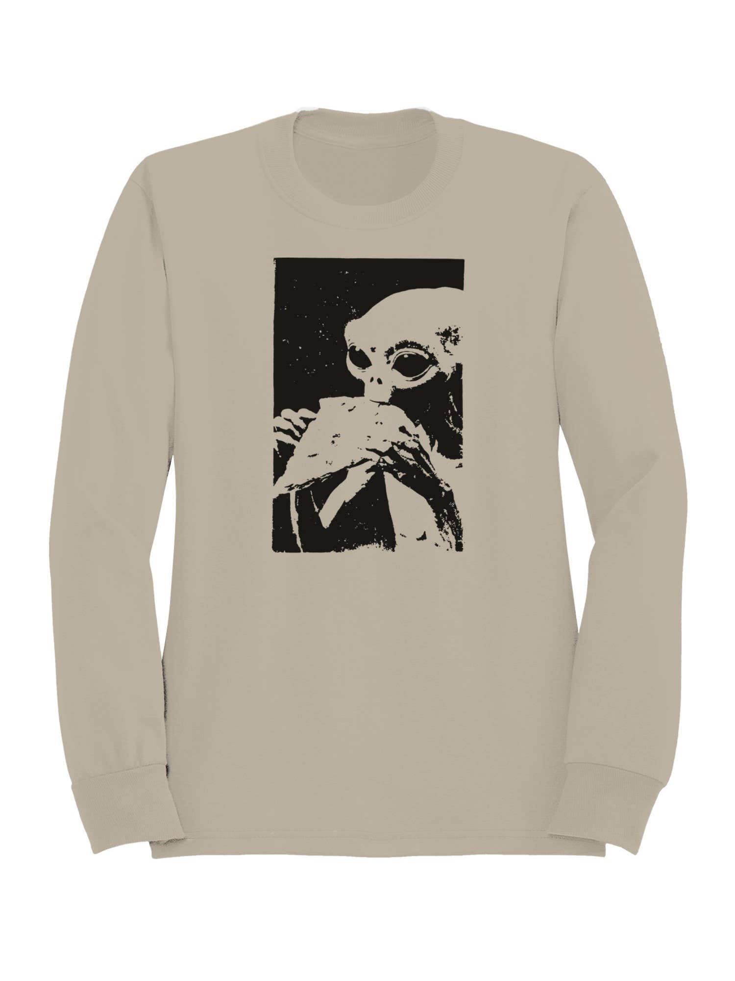 Cryptid Holding Frog Illustration Men's Sweatshirt T-Shirts, Hoodie | PodTeesHub.com