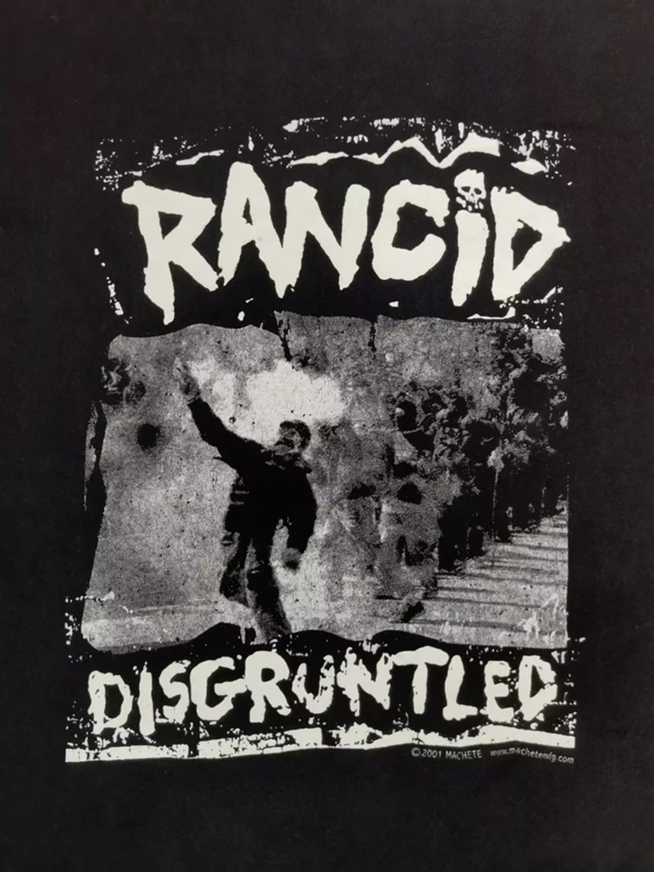 Band Tees Vintage Rancid Disgruntled Promo Tee Punk Rock Metal Hoodie, Sweatshirt | PodTeesHub.com