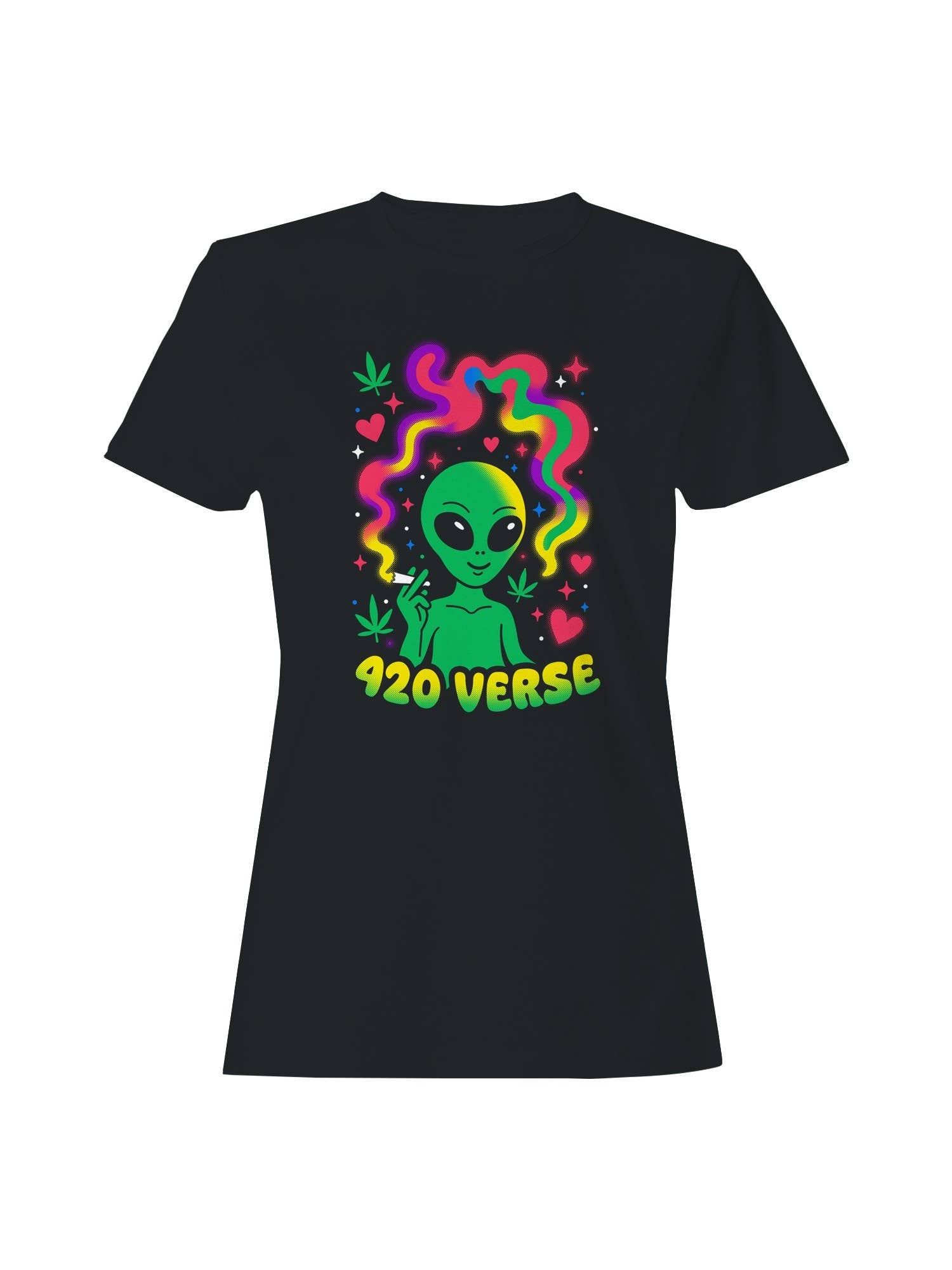 420 Verse Alien Art Design Women's T-Shirt Hoodie, Sweatshirt | PodTeesHub.com