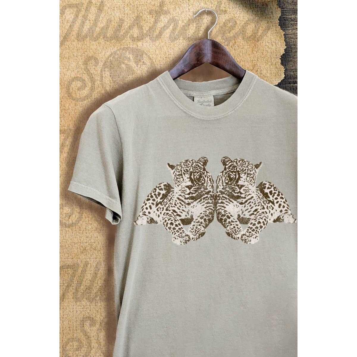 Twin Leopard Vintage Graphic Tee Hoodie, Sweatshirt | PodTeesHub.com