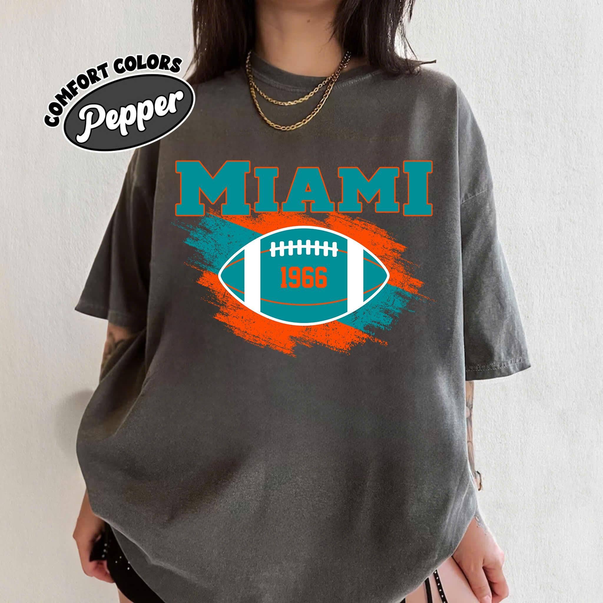 Miami Football Vintage Style T-Shirt Retro Miami Hoodie, Sweatshirt | PodTeesHub.com