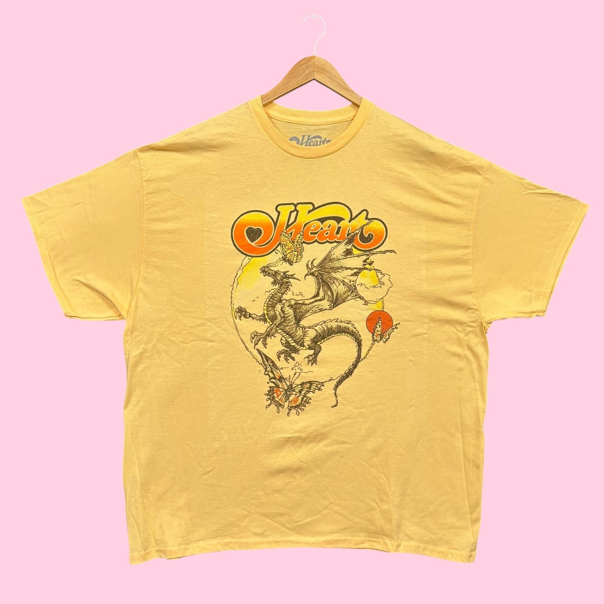 Band Tees Heart Dog Butterfly Album Rock Band Tee 2xl Hoodie, Sweatshirt | PodTeesHub.com