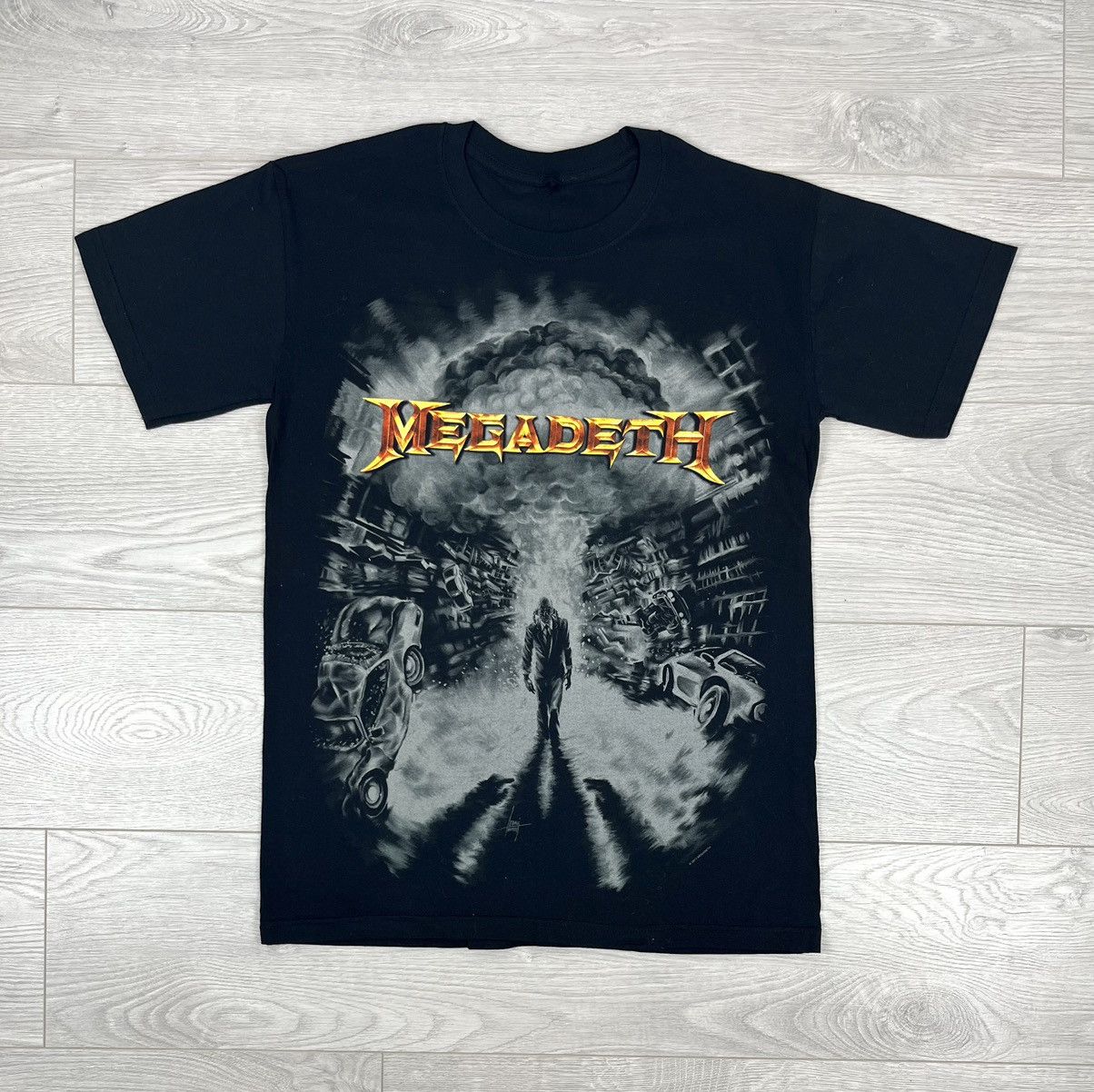 Band Tees Megadeth 2011 Black Print T Shirt M Sz Hoodie, Sweatshirt | PodTeesHub.com