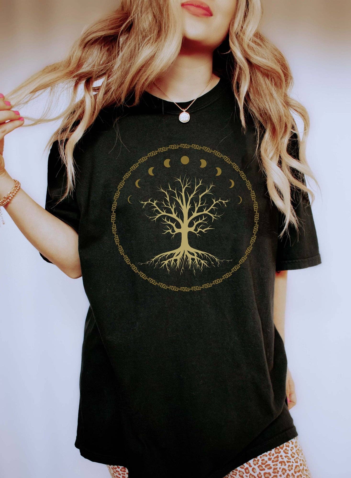 Tree of Life Circle Celestial T-Shirt Hoodie, Sweatshirt | PodTeesHub.com