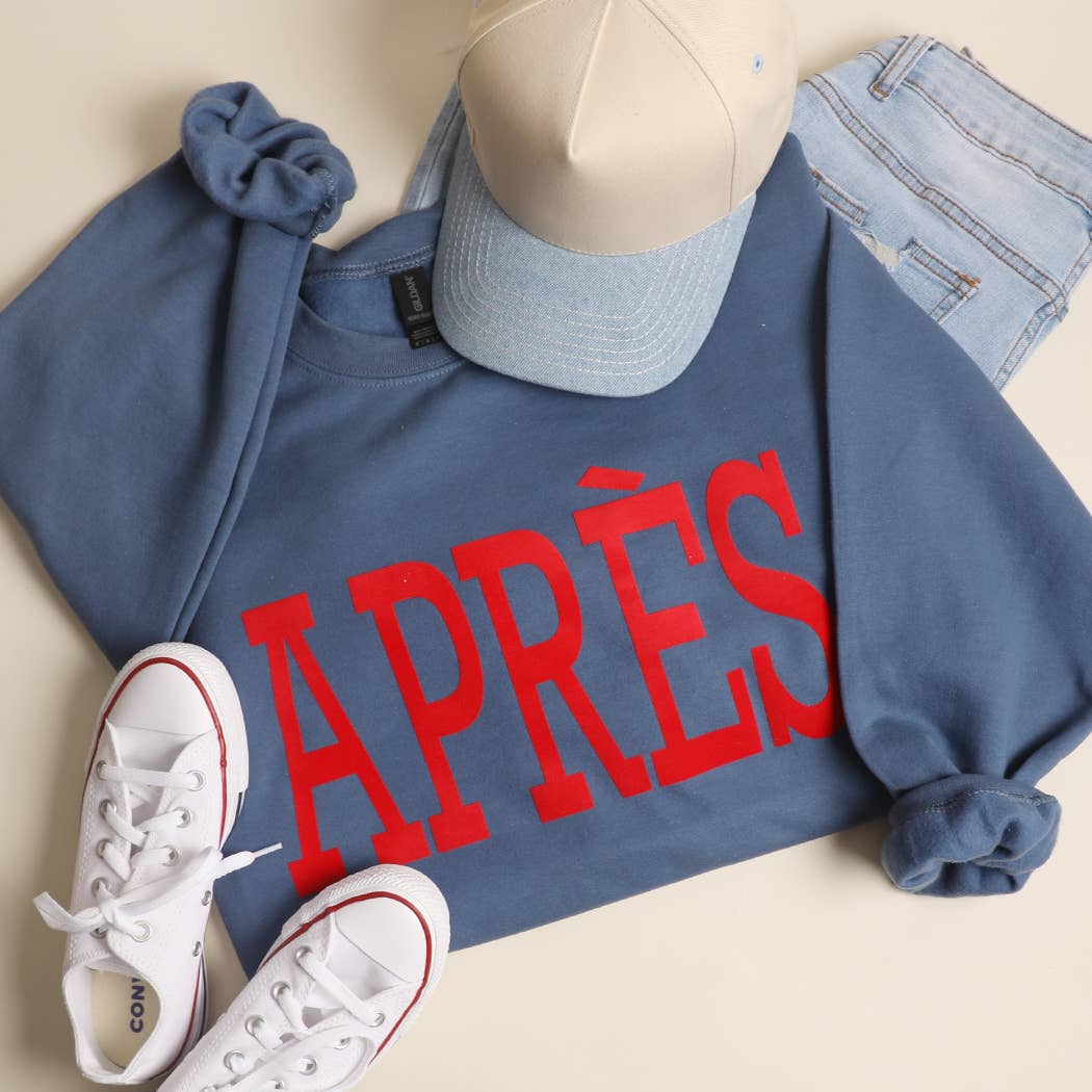 Apres Suede-Like Flocked Heavyweight Sweatshirt T-Shirts, Hoodie | PodTeesHub.com