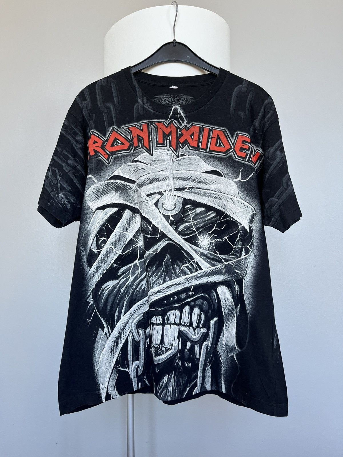 Vintage 2008 Iron Maiden All Over Print Vintage T Shirt Hoodie, Sweatshirt | PodTeesHub.com