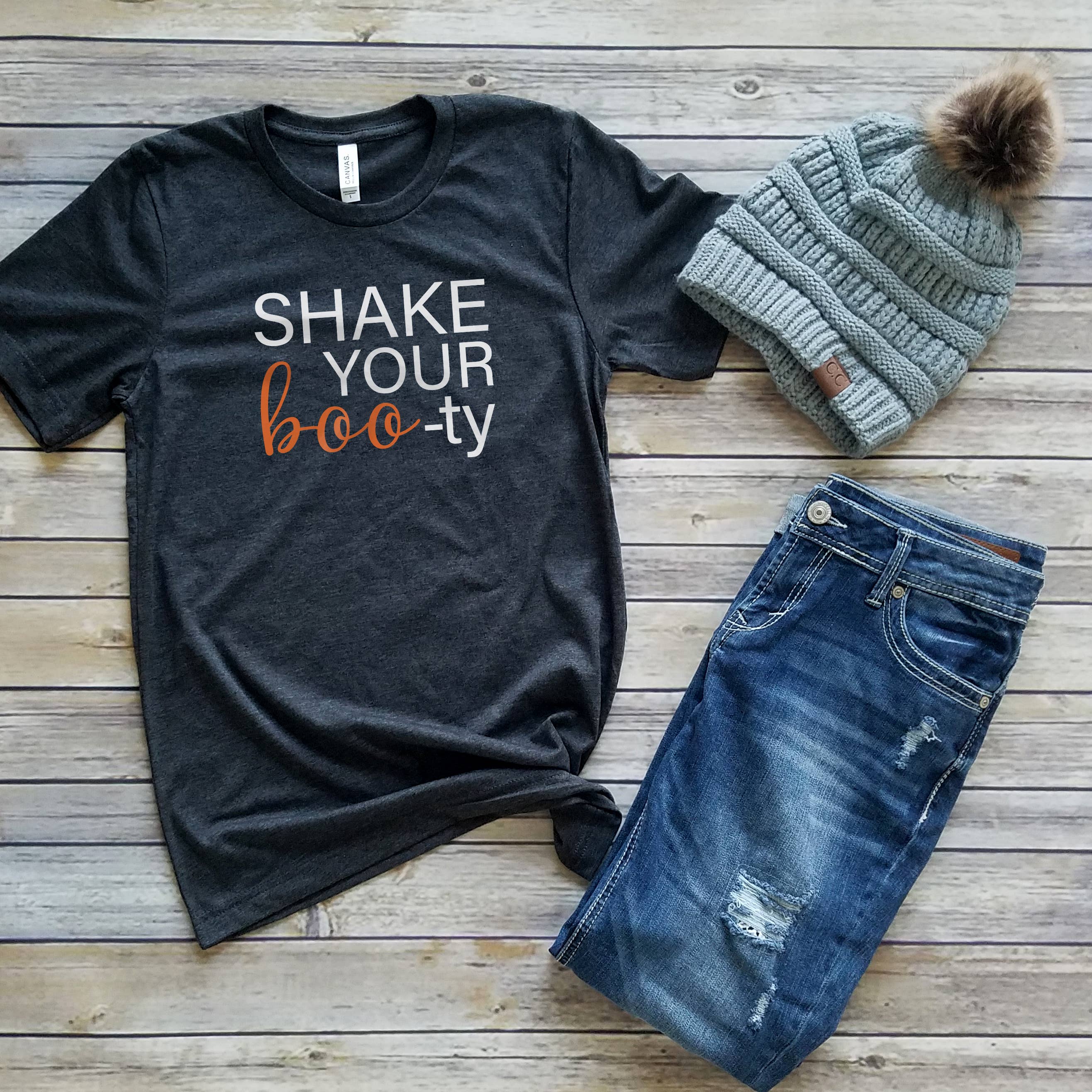 Shake Your Boo-Ty Tee | Halloween | Sizes XS-2XL Hoodie, Sweatshirt | PodTeesHub.com