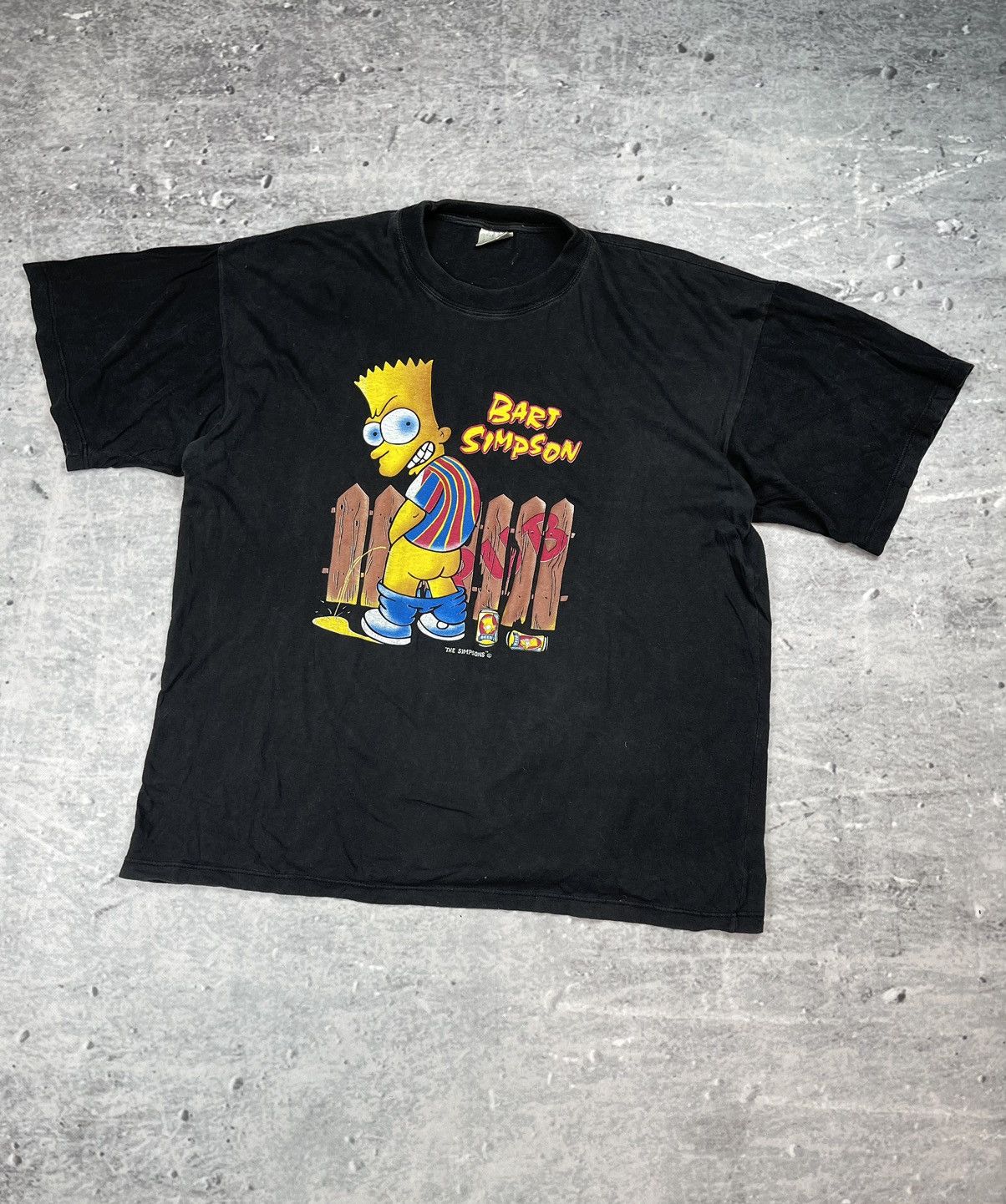 Vintage Tee Bart Simpson Piss Big Logo Beer Hoodie, Sweatshirt | PodTeesHub.com